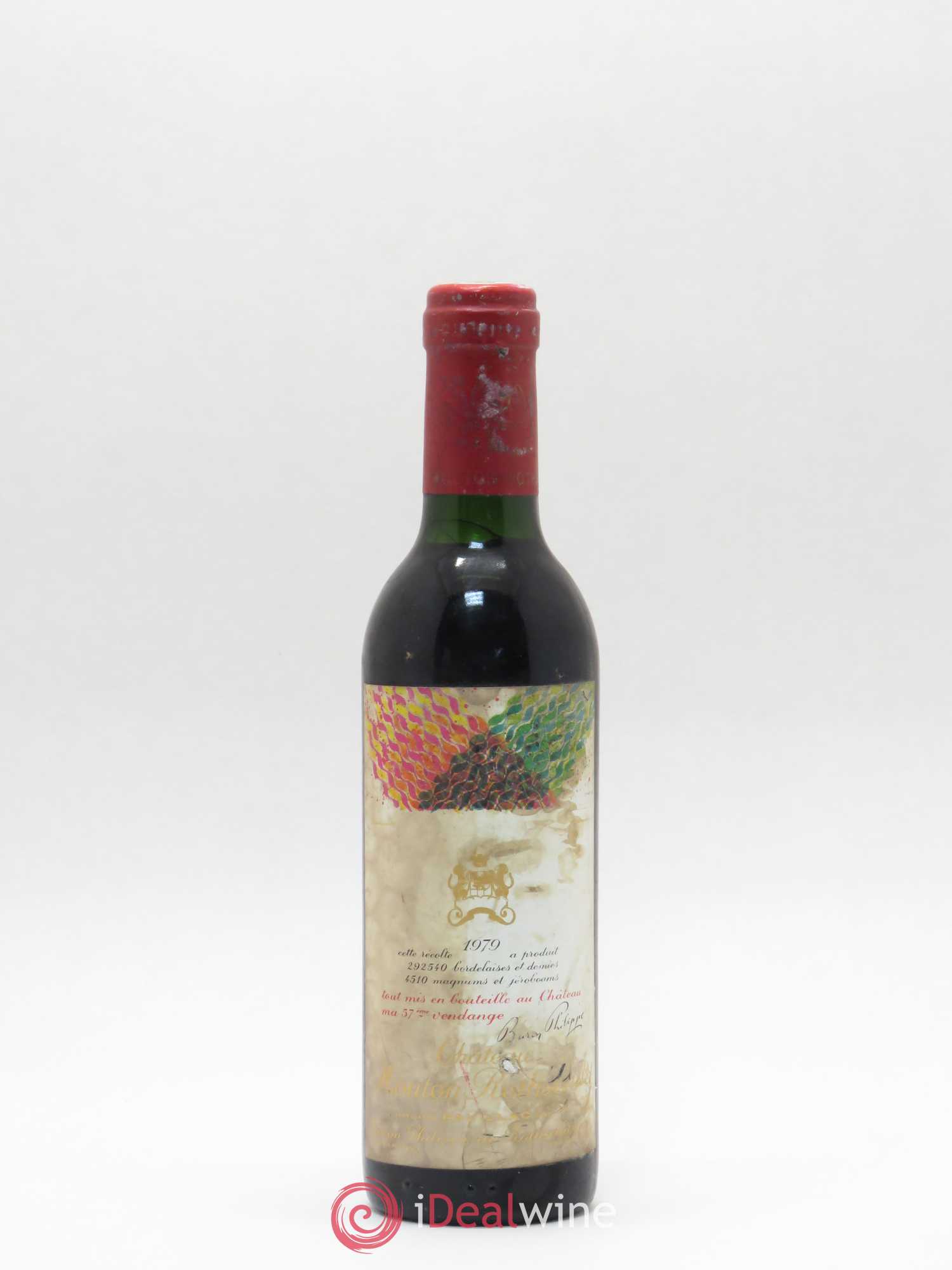 Château Mouton Rothschild 1er Grand Cru Classé 1979 - Lot de 1 demi bouteille - 0