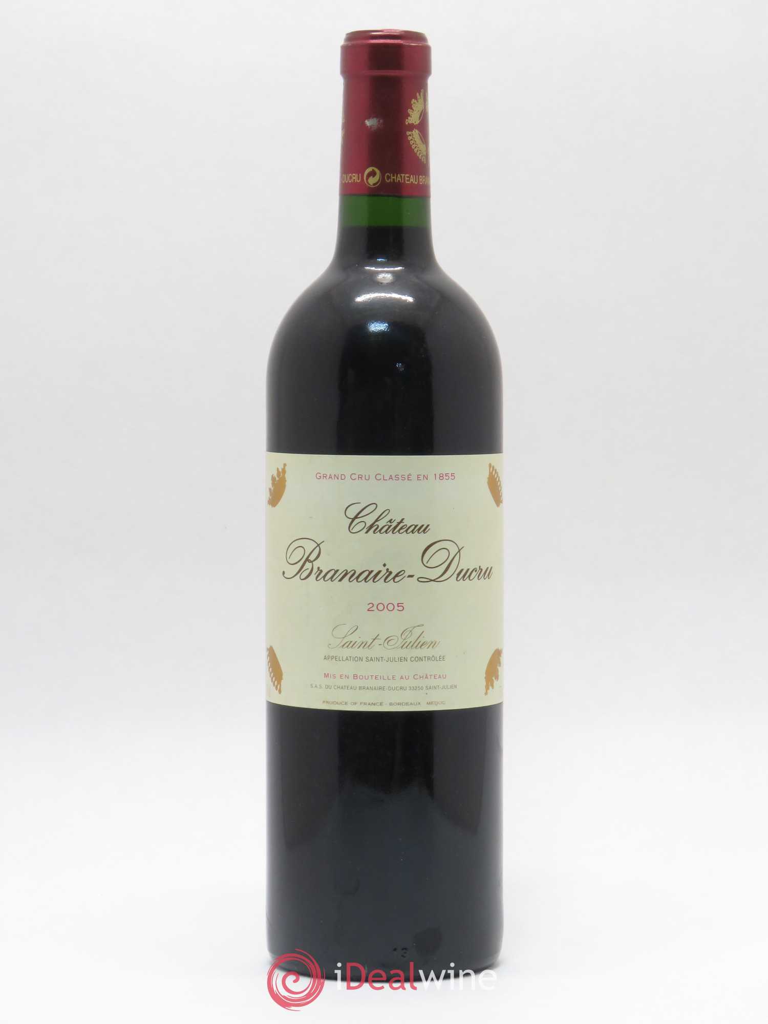 Château Branaire Ducru 4ème Grand Cru Classé 2005 - Lot de 1 bouteille - 0