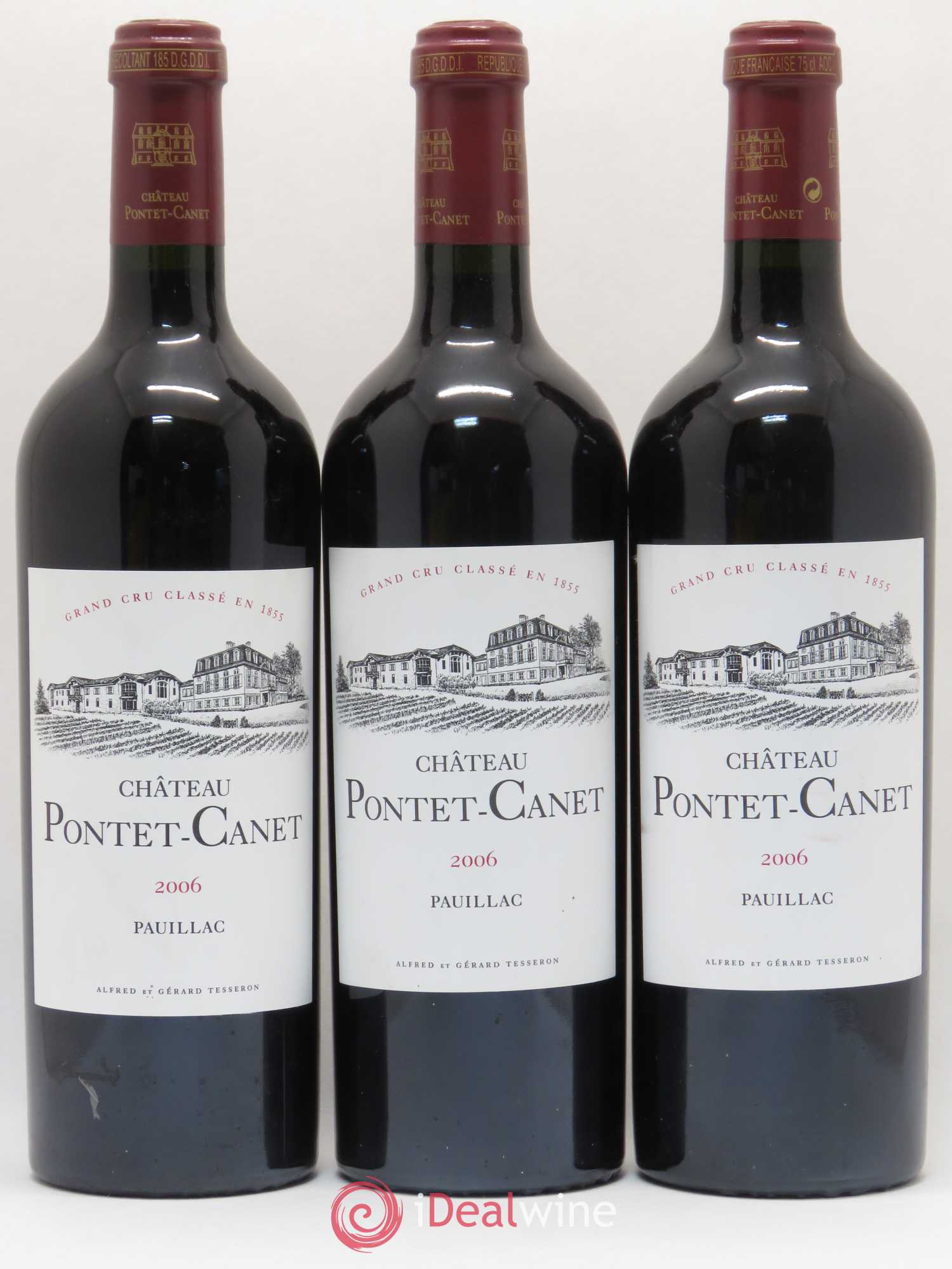 Château Pontet Canet 5ème Grand Cru Classé 2006 - Lot de 6 bouteilles - 1