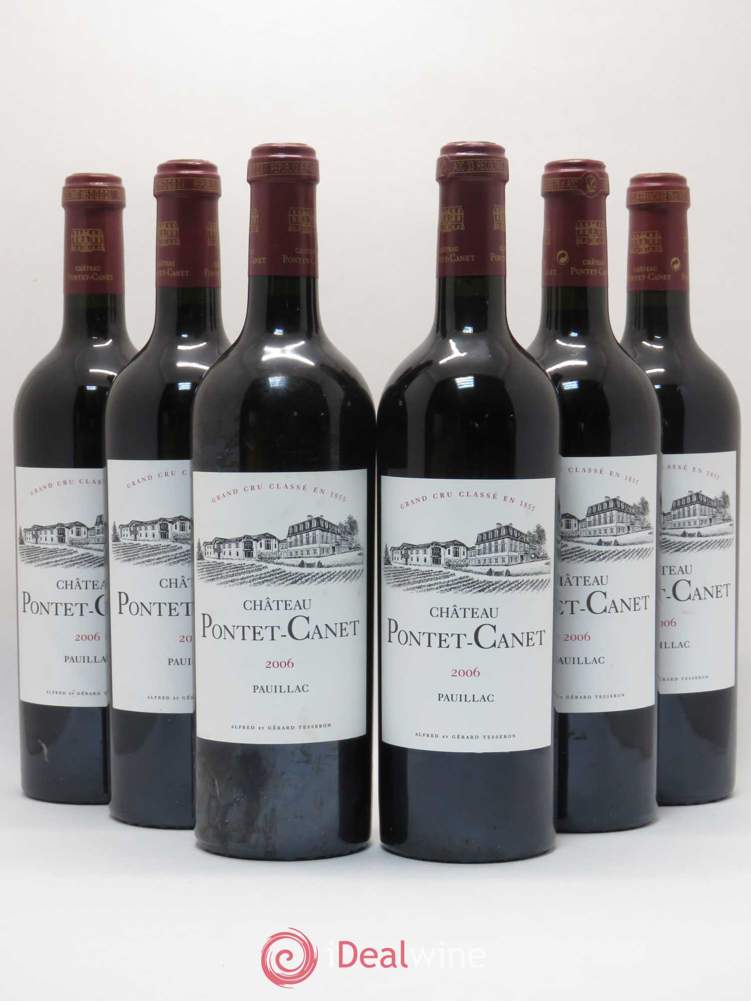 Château Pontet Canet 5ème Grand Cru Classé 2006 - Lot de 6 bouteilles - 0