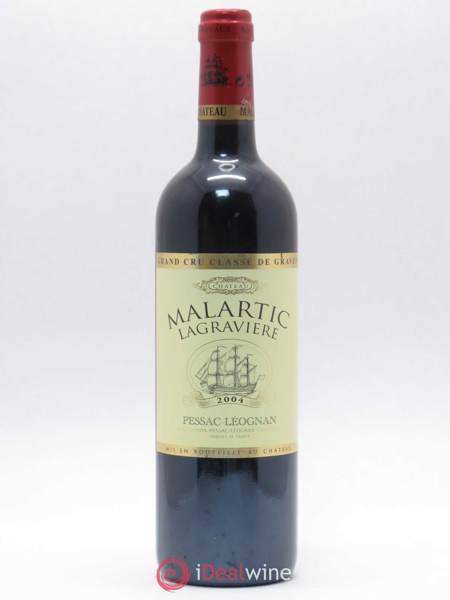 Château Malartic-Lagravière Cru Classé de Graves 2004 - Lot de 1 bouteille - 0