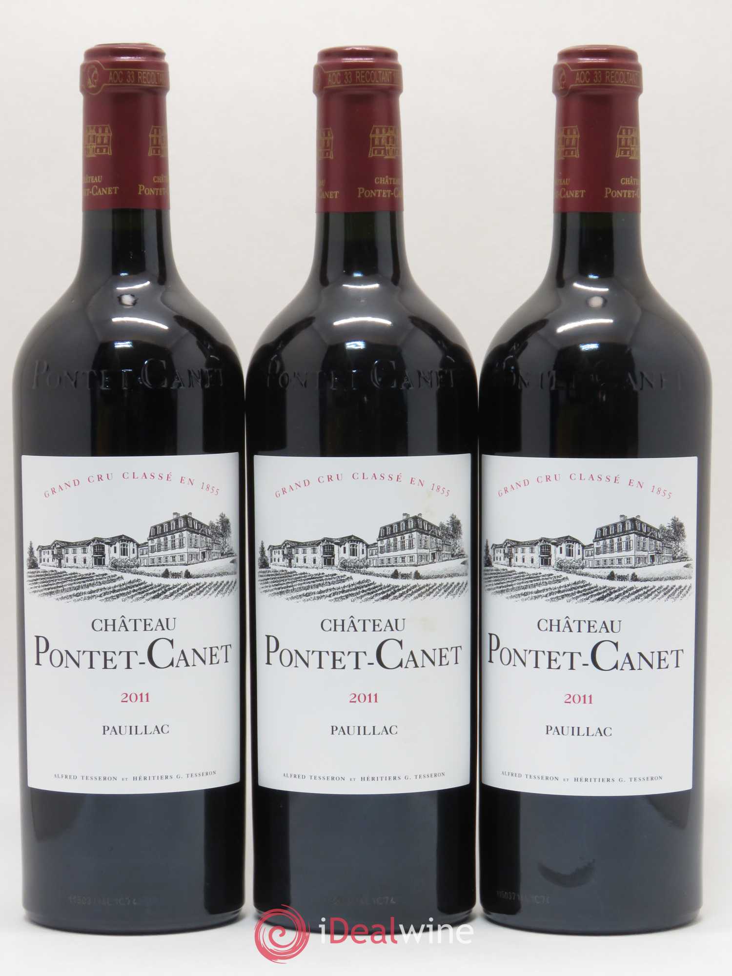 Château Pontet Canet 5ème Grand Cru Classé 2011 - Lot de 6 bouteilles - 1