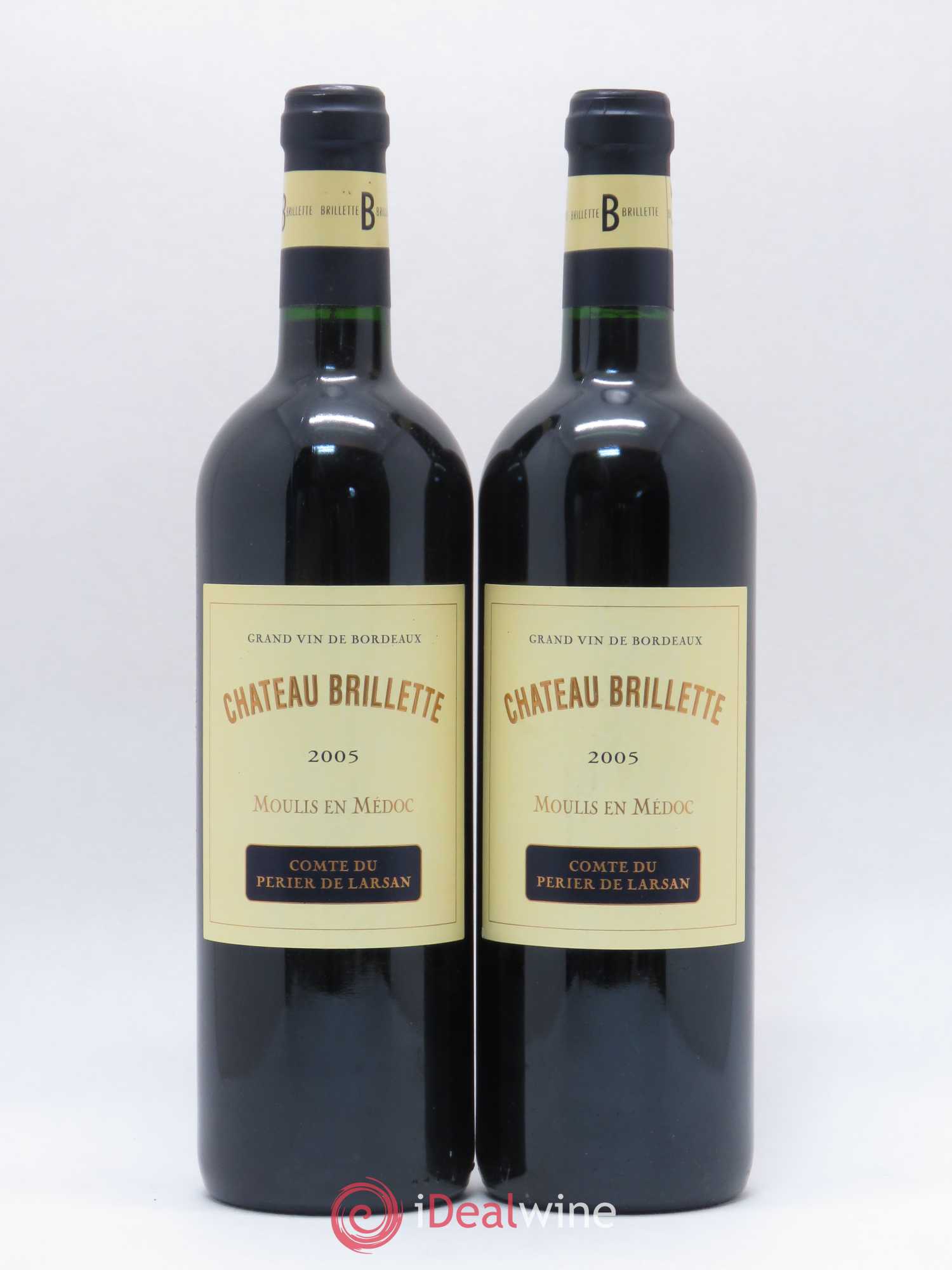 Château Brillette Cru Bourgeois 2005 - Lot de 2 bouteilles - 0