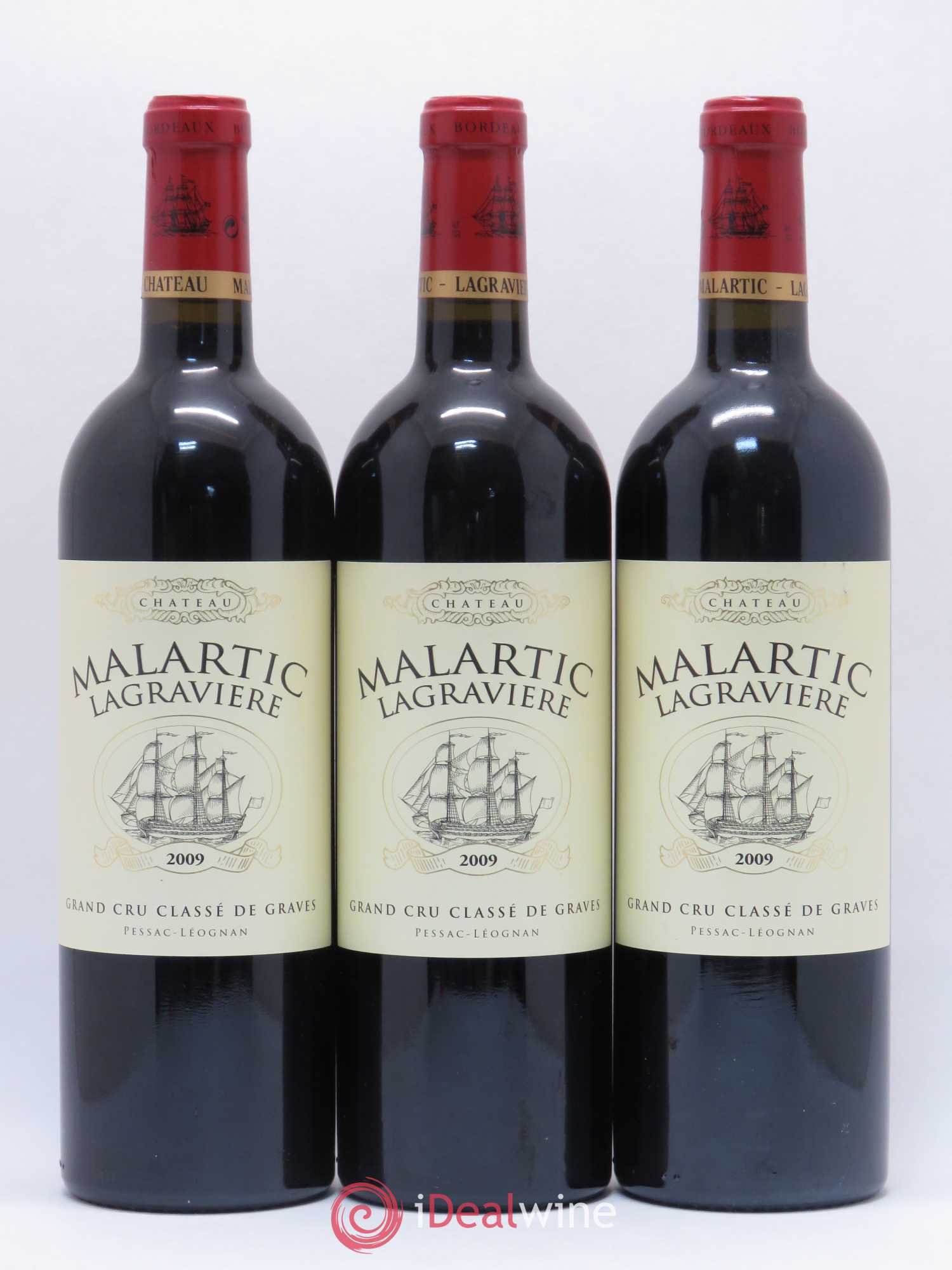 Château Malartic-Lagravière Cru Classé de Graves 2009 - Lot de 3 bouteilles - 0
