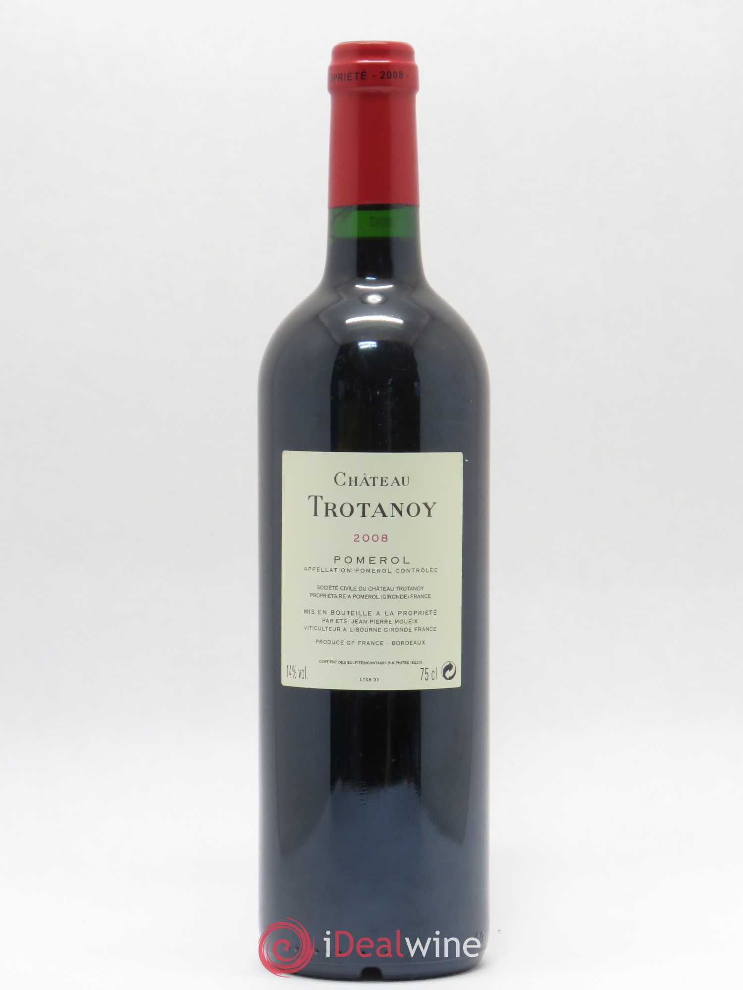 Château Trotanoy 2008 - Lot de 1 bouteille - 1
