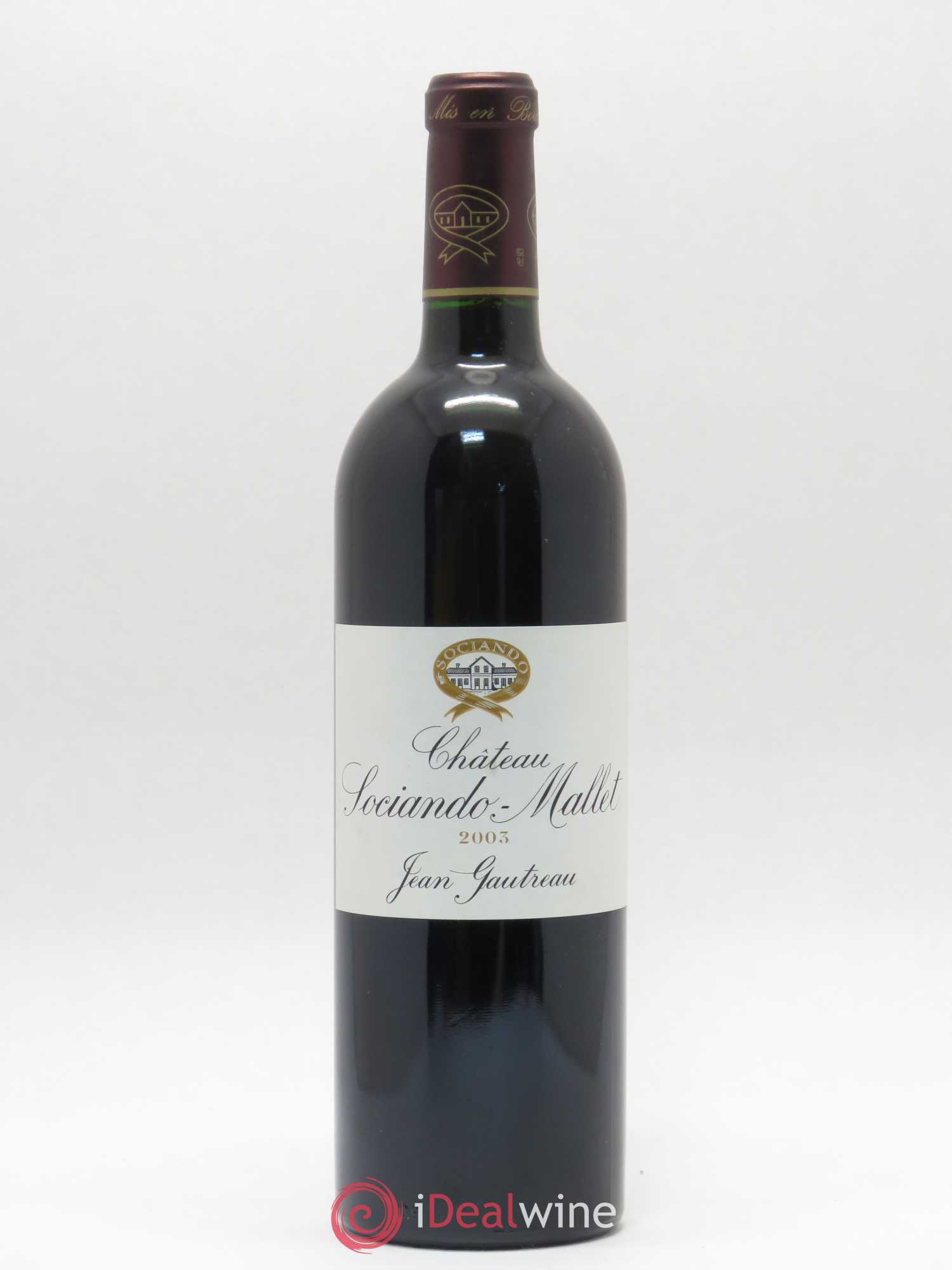 Château Sociando Mallet 2003 - Lot de 1 bouteille - 0