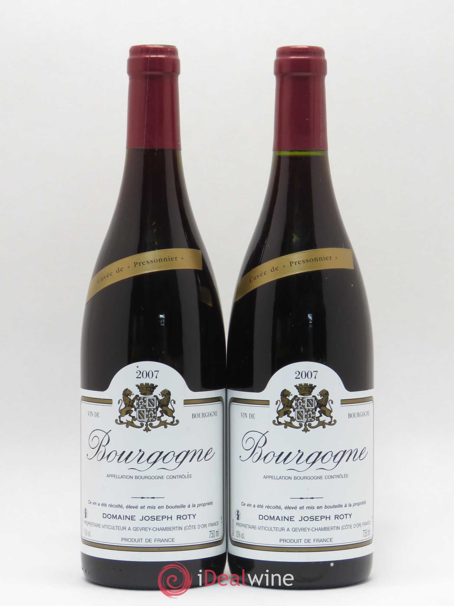 Bourgogne Joseph Roty (Domaine) Cuvée de Pressonnier 2007 - Lot de 2 bouteilles - 0