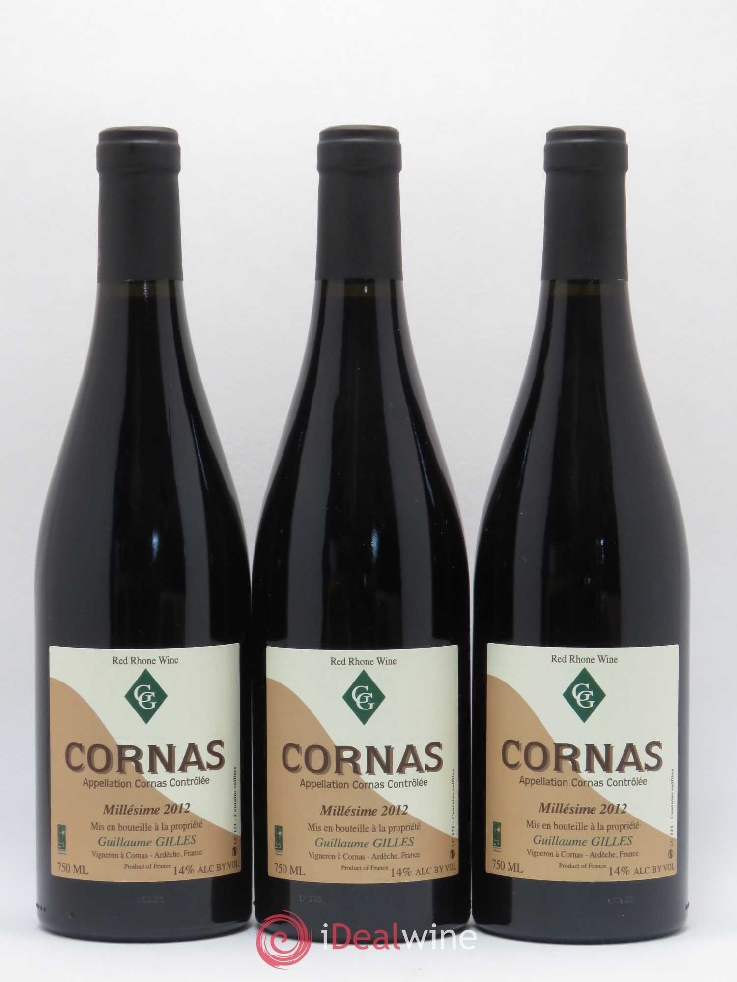 Cornas G. Gilles 2012 - Lot de 3 bouteilles - 0