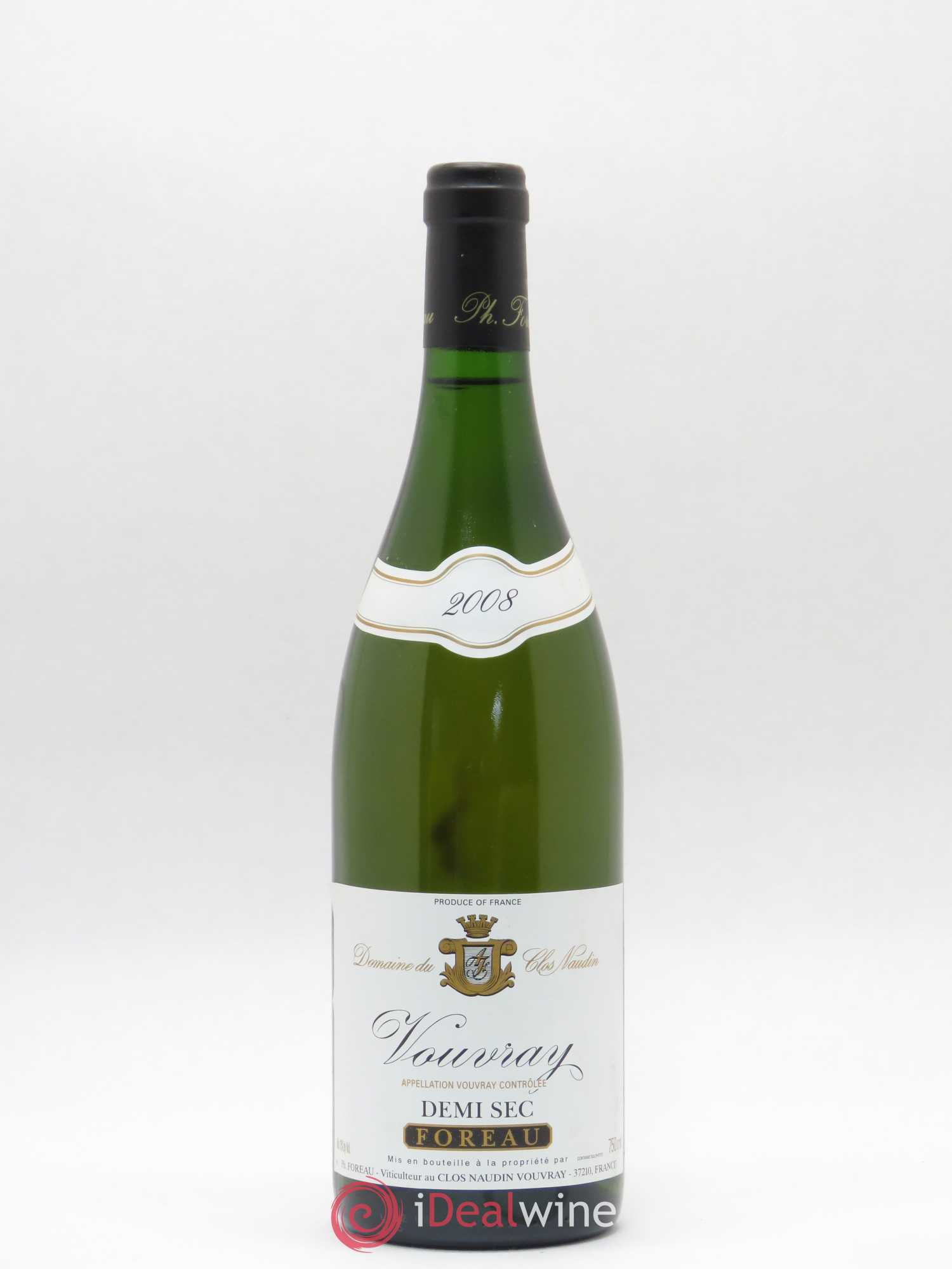 Vouvray Demi-Sec Clos Naudin - Philippe Foreau 2008 - Lot de 1 bouteille - 0