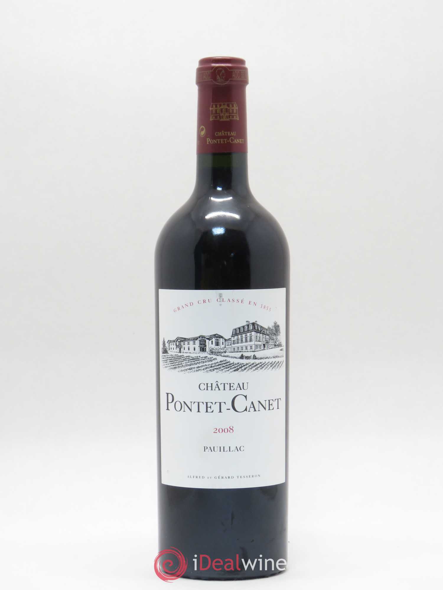 Château Pontet Canet 5ème Grand Cru Classé 2008 - Lot de 1 bouteille - 0