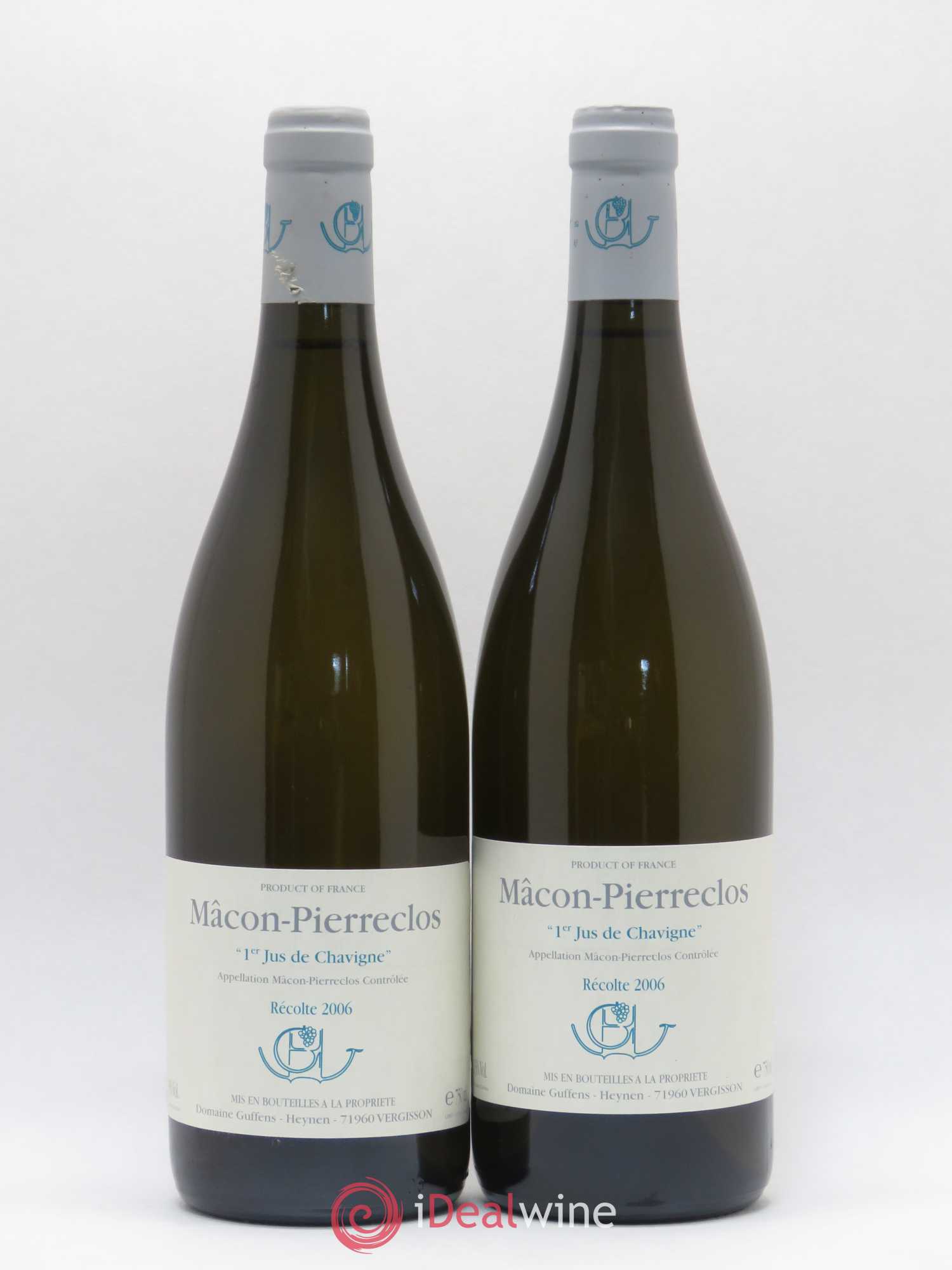 Mâcon Pierreclos 1er Jus de Chavigne Guffens-Heynen 2006 - Lot de 2 bouteilles - 0