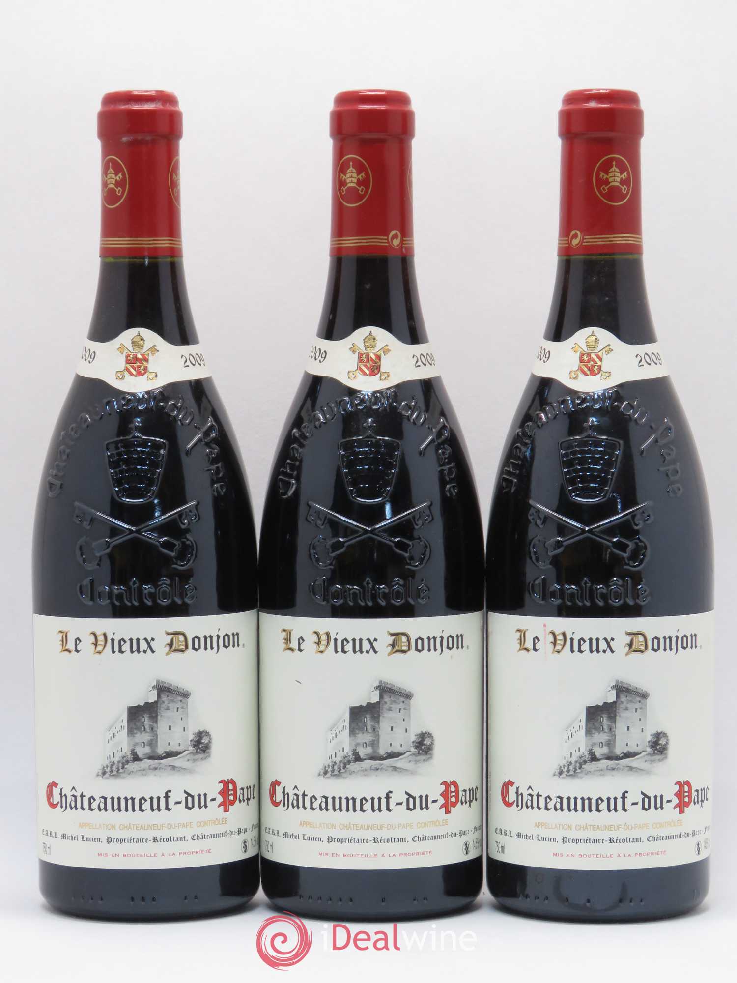 Châteauneuf-du-Pape Le Vieux Donjon Michel Lucien 2009 - Lotto di 6 bottiglie - 1