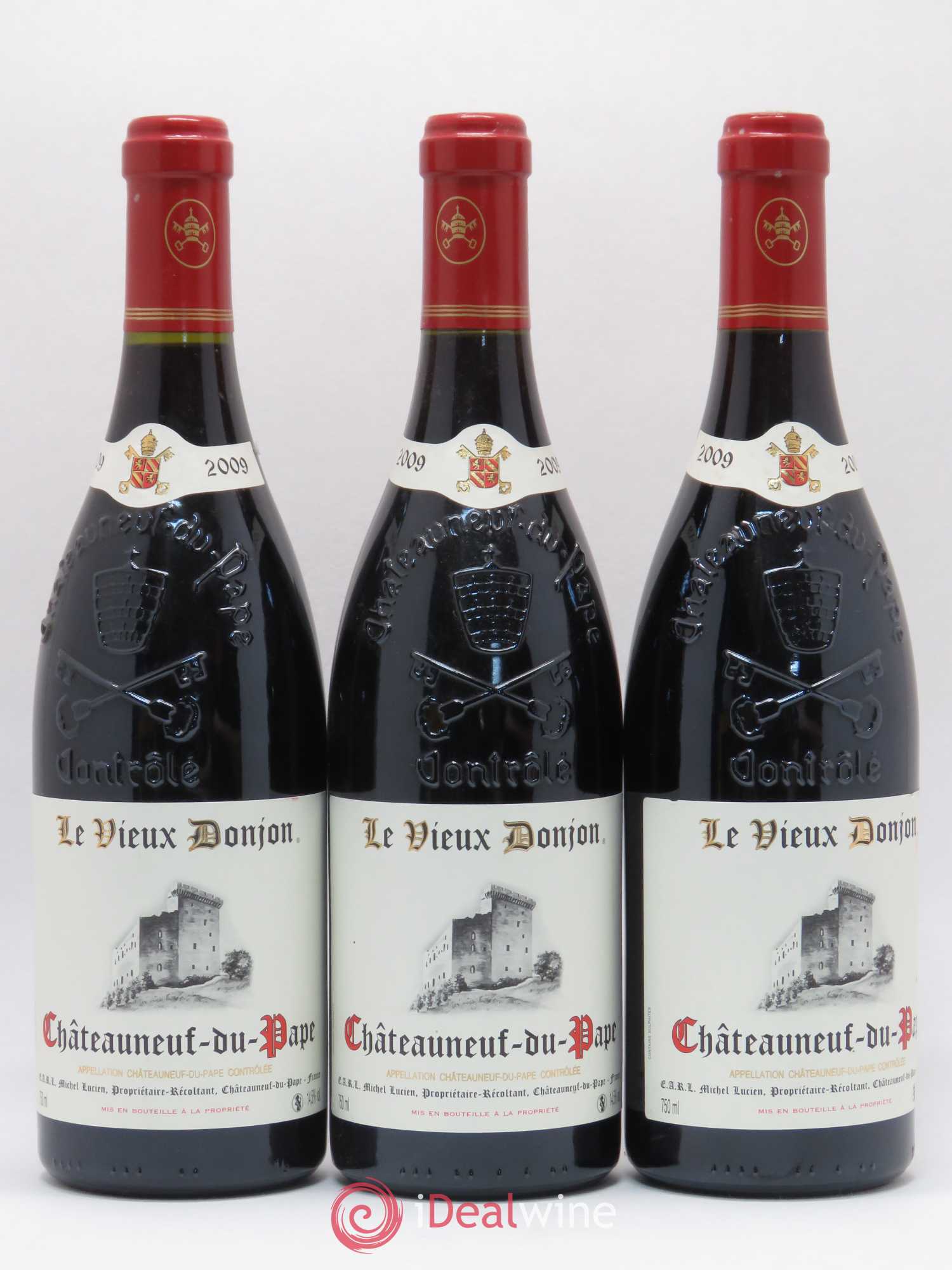 Châteauneuf-du-Pape Le Vieux Donjon Michel Lucien 2009 - Lotto di 6 bottiglie - 2