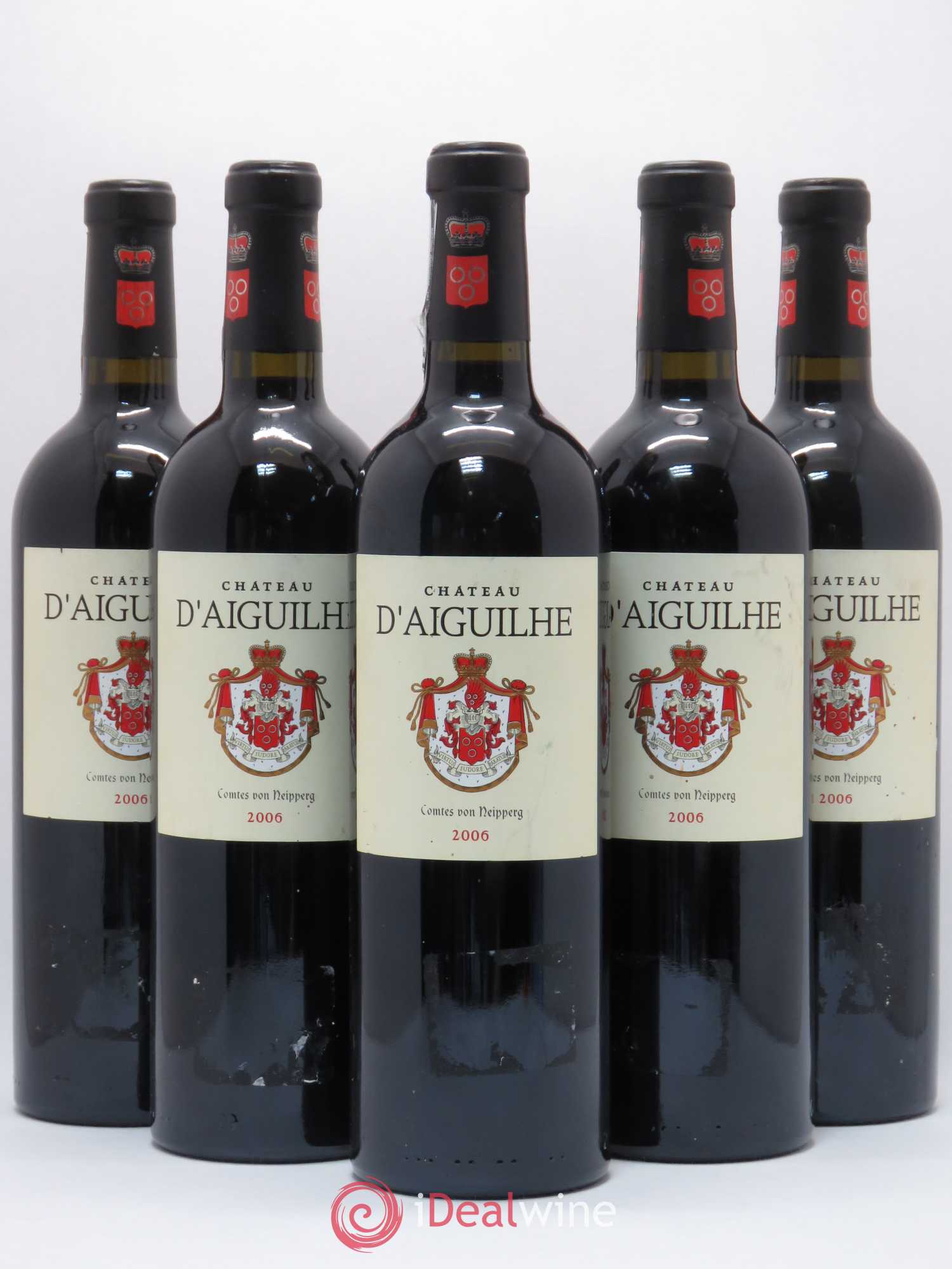 Château d' Aiguilhe (sans prix de réserve) 2006 - Lot de 5 bouteilles - 0