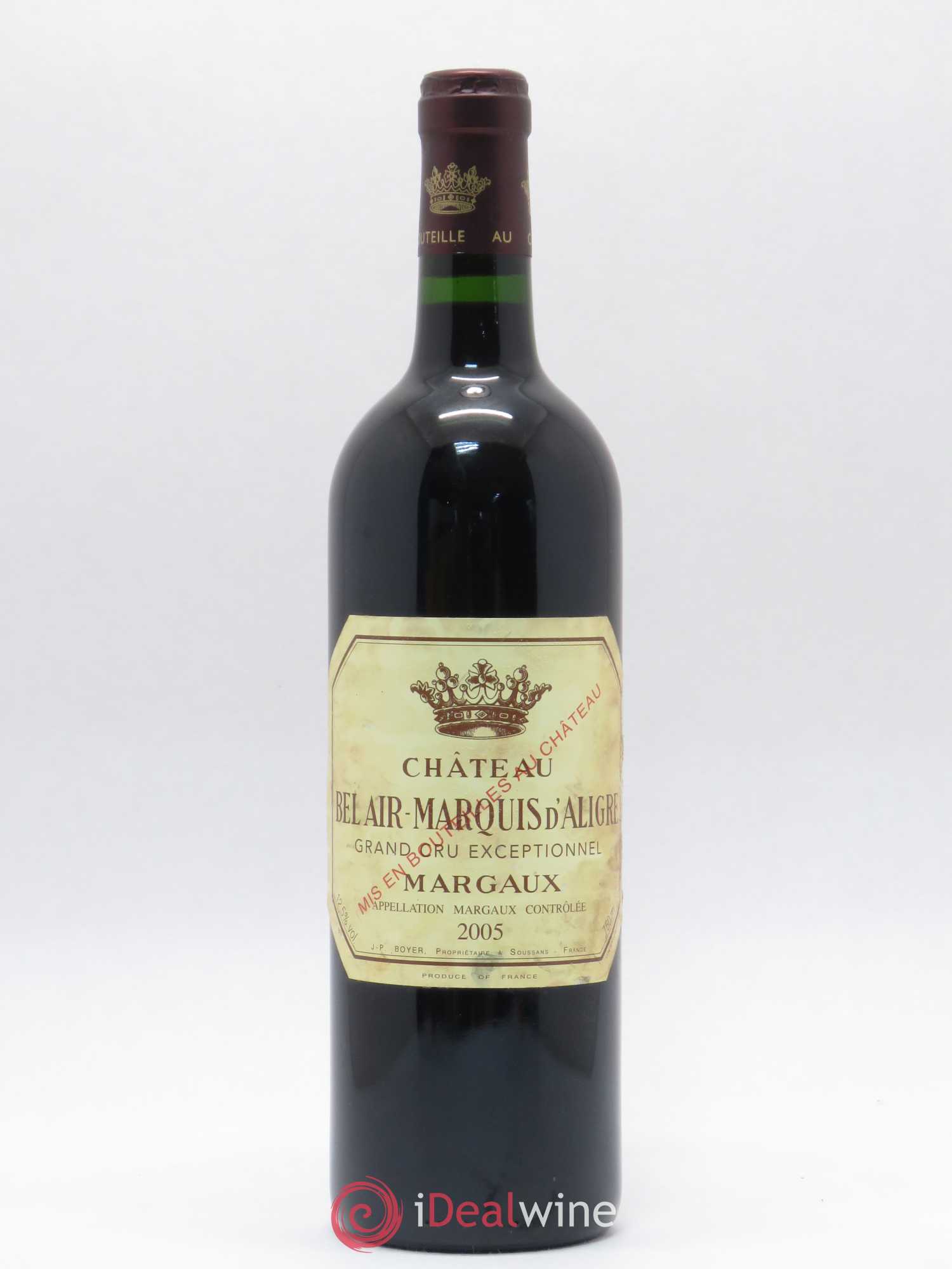 Château Bel Air Marquis d'Aligre 2005 - Lot de 1 bouteille - 0