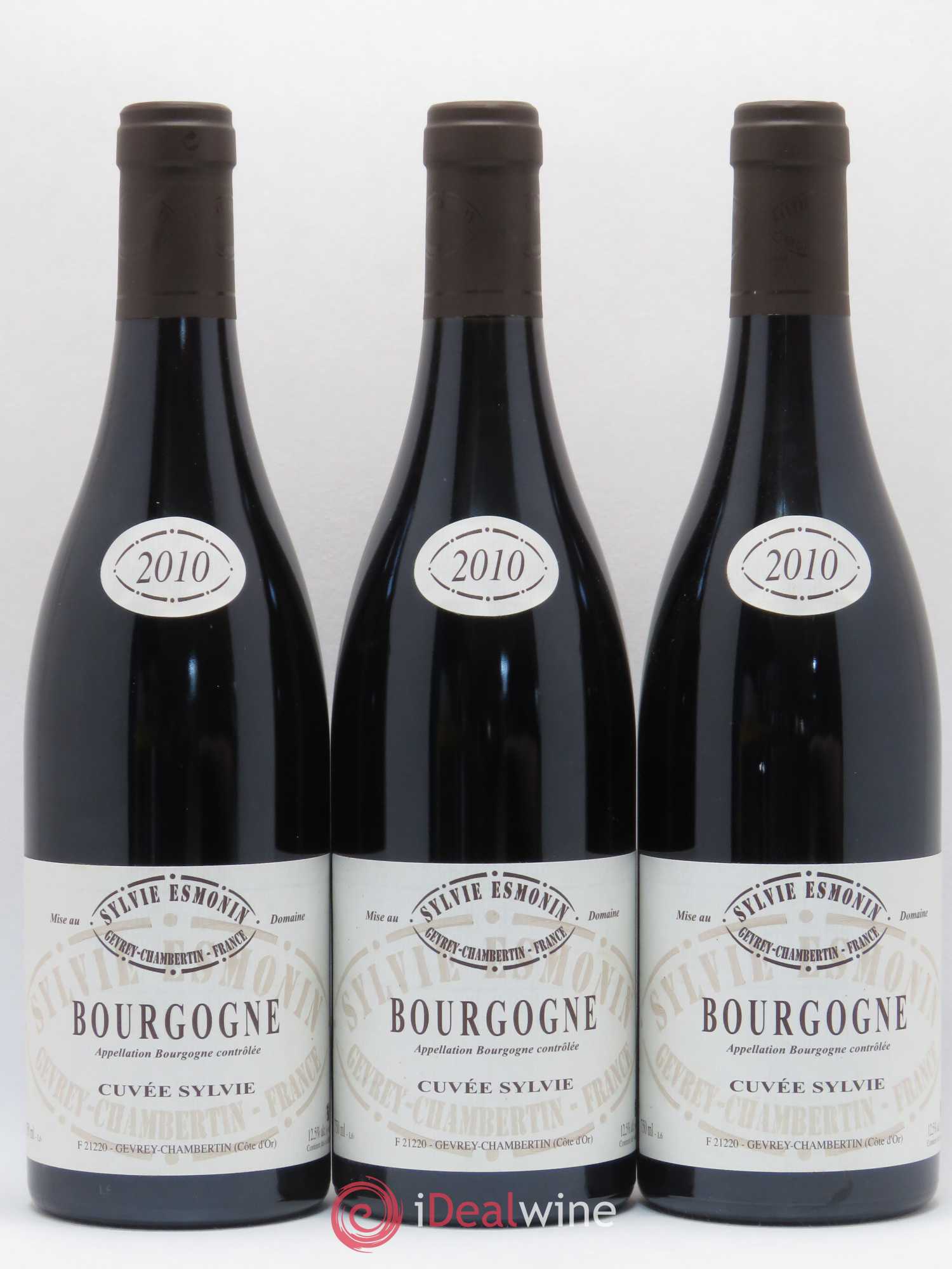 Bourgogne Sylvie Esmonin Cuvée Sylvie 2010 - Lot de 3 bouteilles - 0