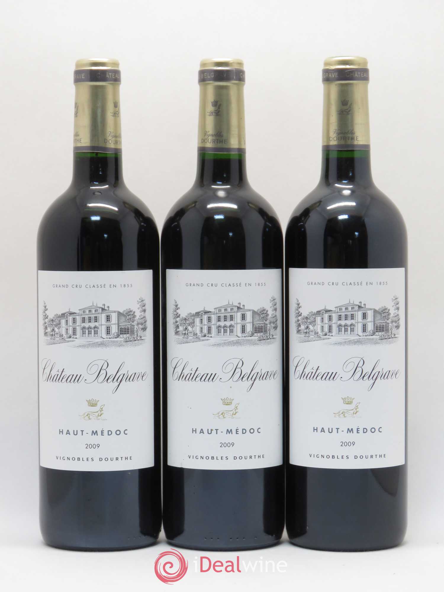 Château Belgrave 5ème Grand Cru Classé 2009 - Lot de 3 bouteilles - 0