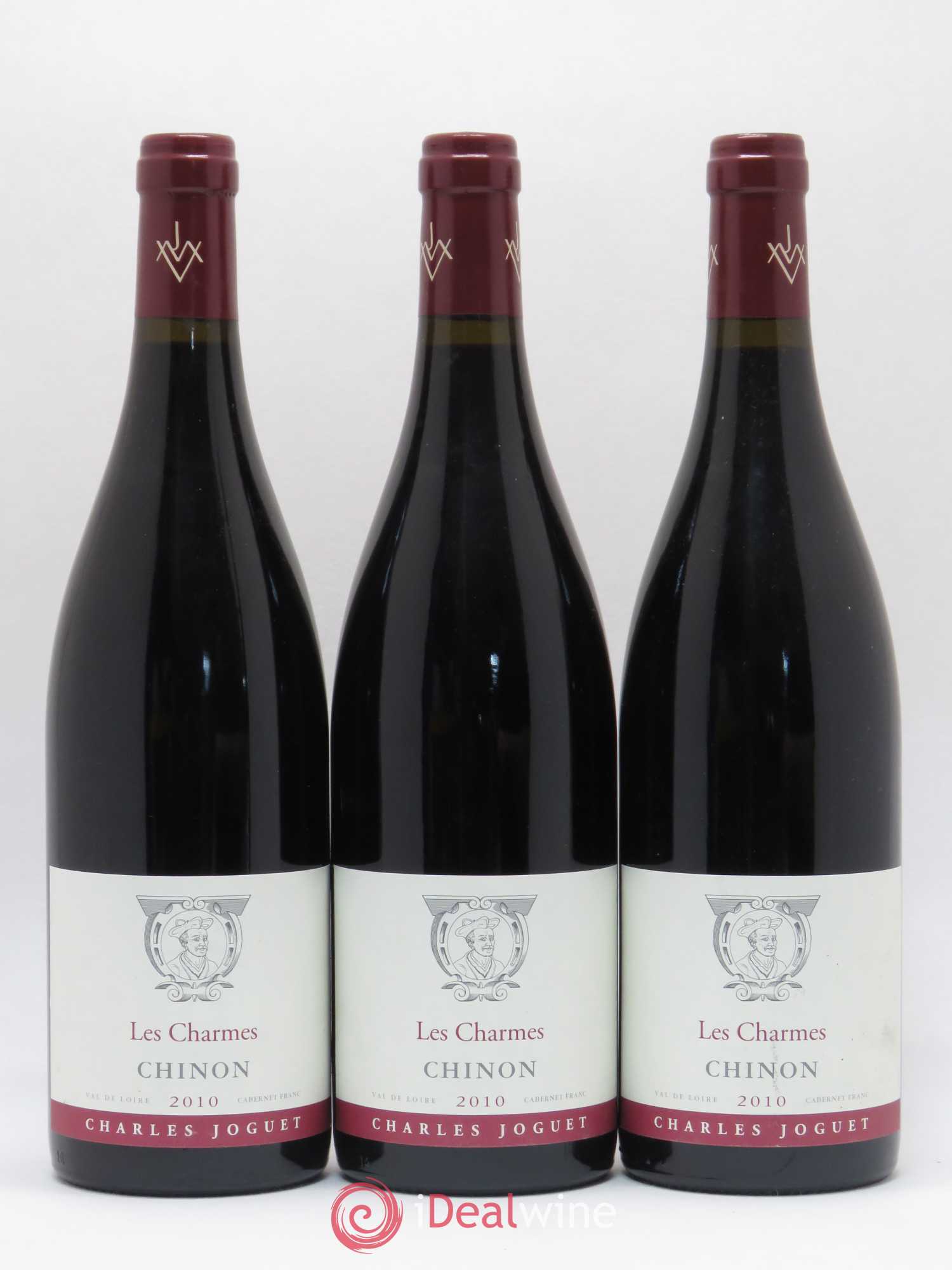 Chinon Les Charmes Charles Joguet 2010 - Lot de 3 bouteilles - 0