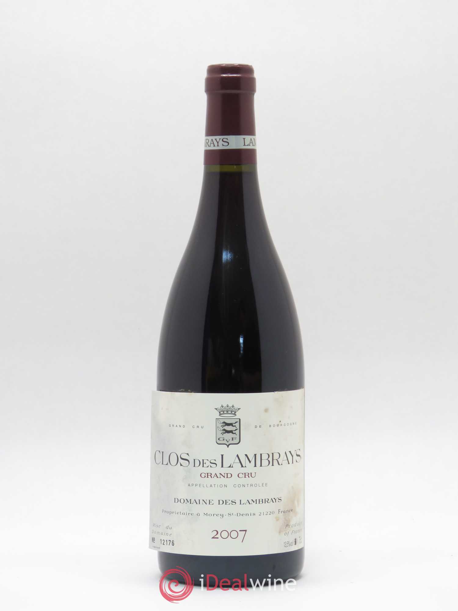 Clos des Lambrays Grand Cru Domaine des Lambrays 2007 - Lotto di 1 bottiglia - 0
