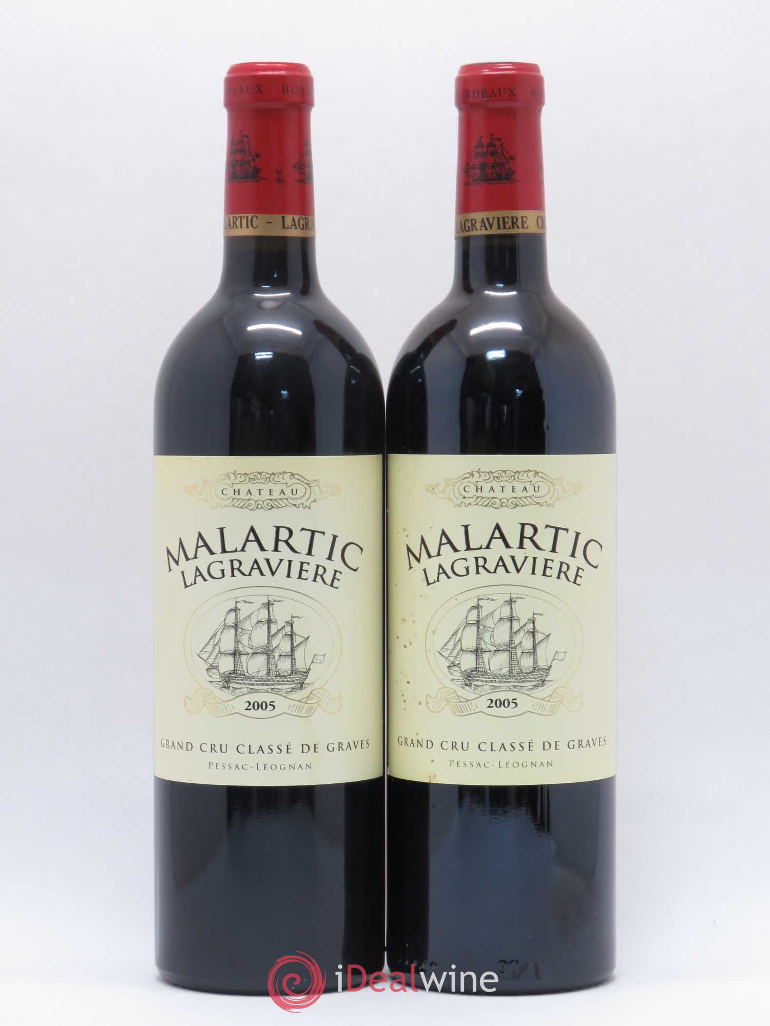 Château Malartic-Lagravière Cru Classé de Graves 2005 - Lot de 2 bouteilles - 0