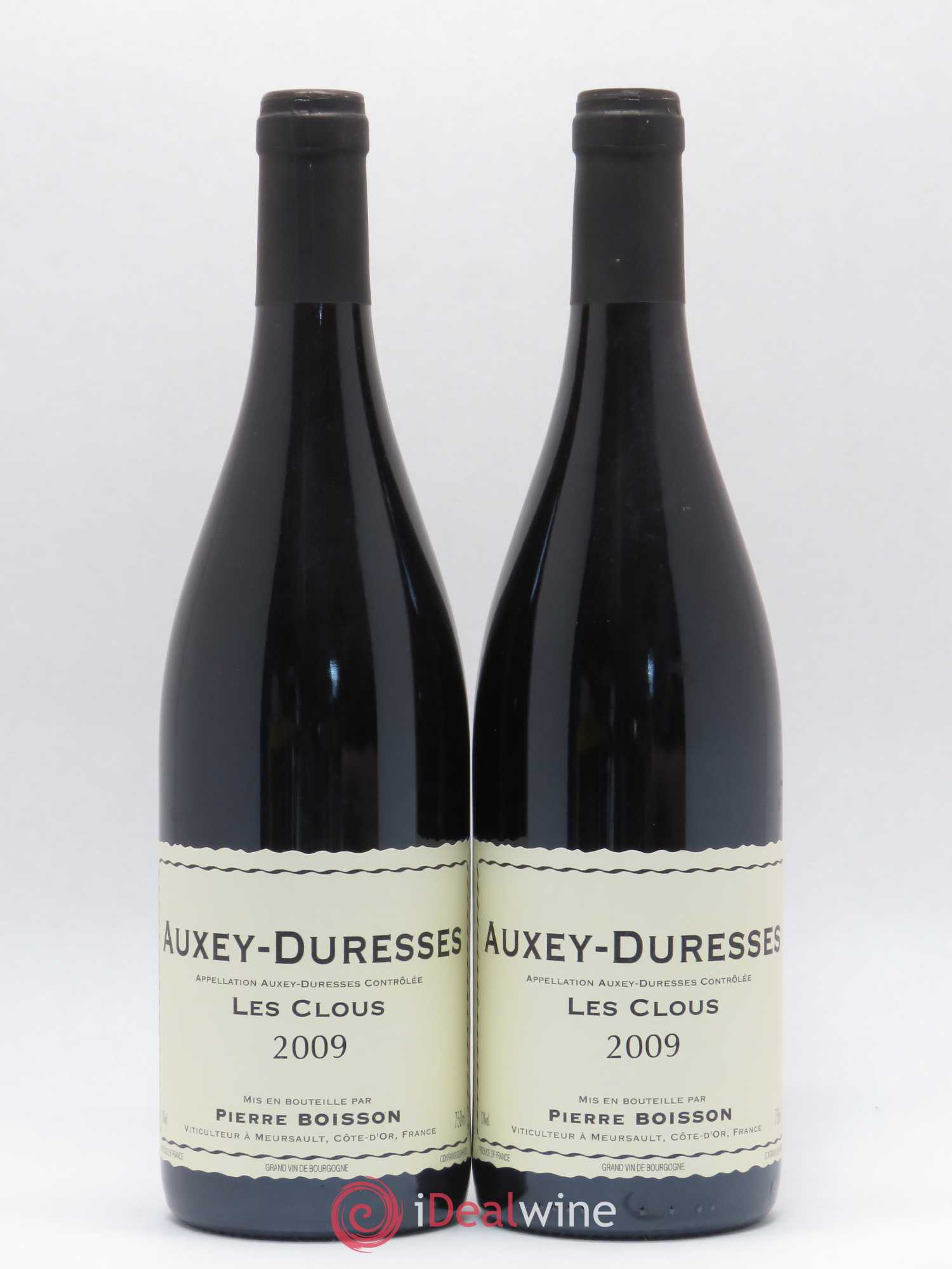 Auxey-Duresses Les Clous Pierre Boisson 2009 - Lot de 2 bouteilles - 0