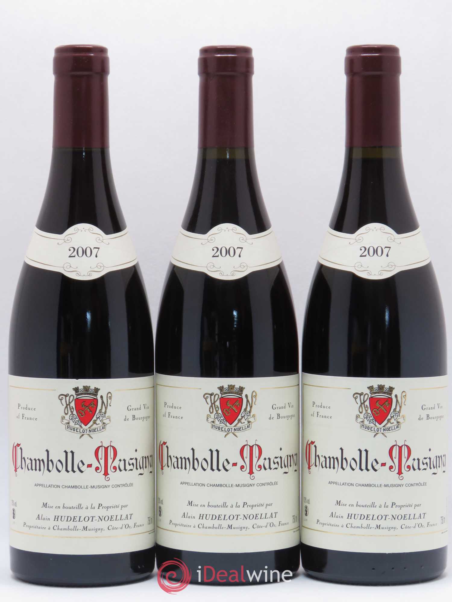 Chambolle-Musigny Hudelot-Noëllat 2007 - Lot de 3 bouteilles - 0