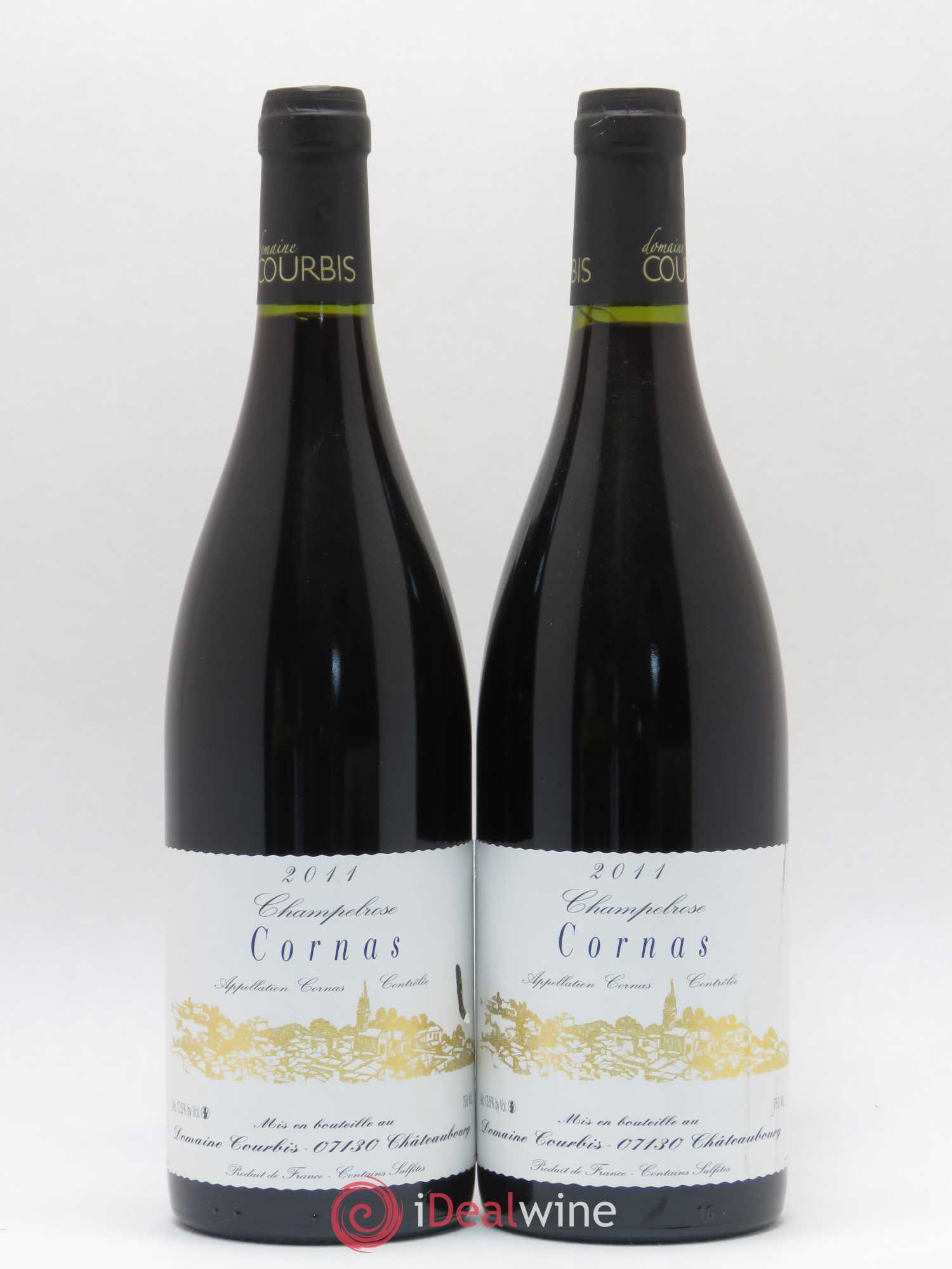 Cornas Champelrose Domaine Courbis 2011 - Posten von 2 Flaschen - 0