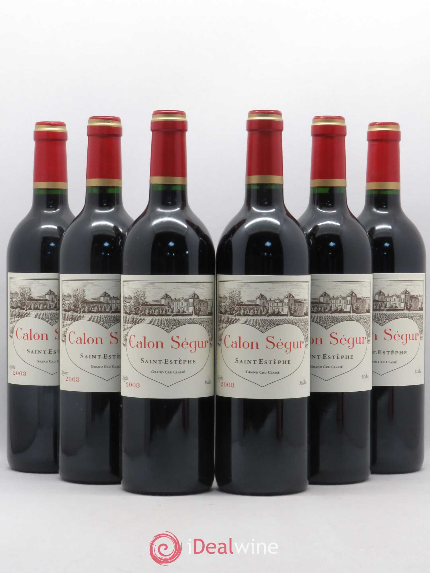 Château Calon Ségur 3ème Grand Cru Classé 2003 - Lot de 6 bouteilles - 0