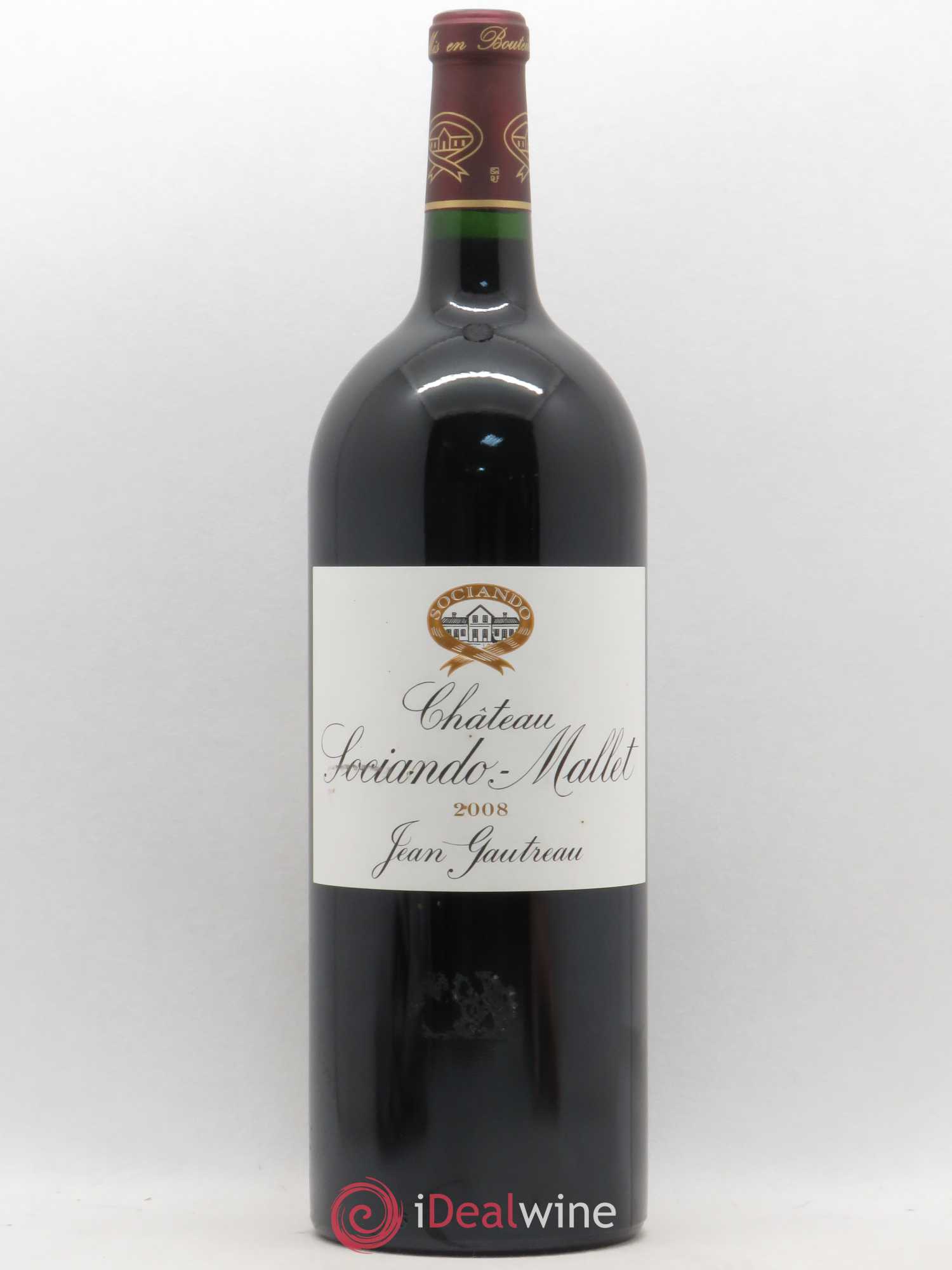 Château Sociando Mallet 2008 - Lot de 1 magnum - 0