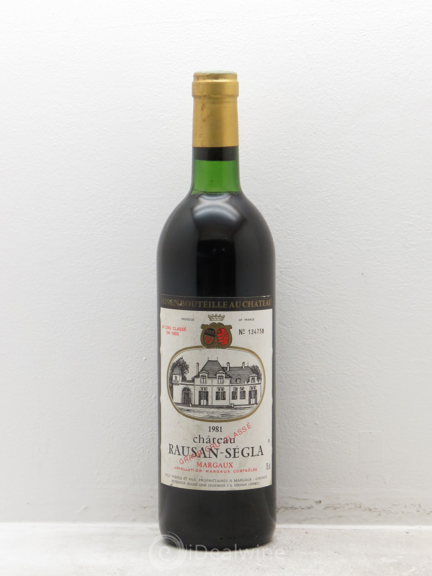 Château Rauzan Ségla Grand Cru Classé 1981 - Lot de 1 bouteille - 0