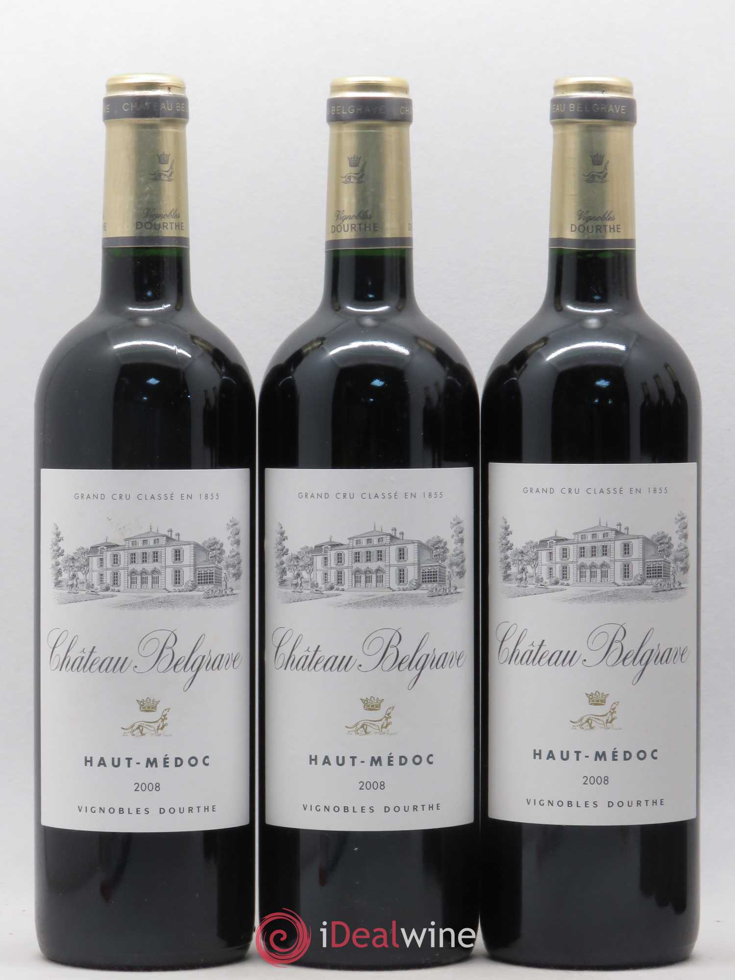 Château Belgrave 5ème Grand Cru Classé 2008 - Lot de 6 bouteilles - 1