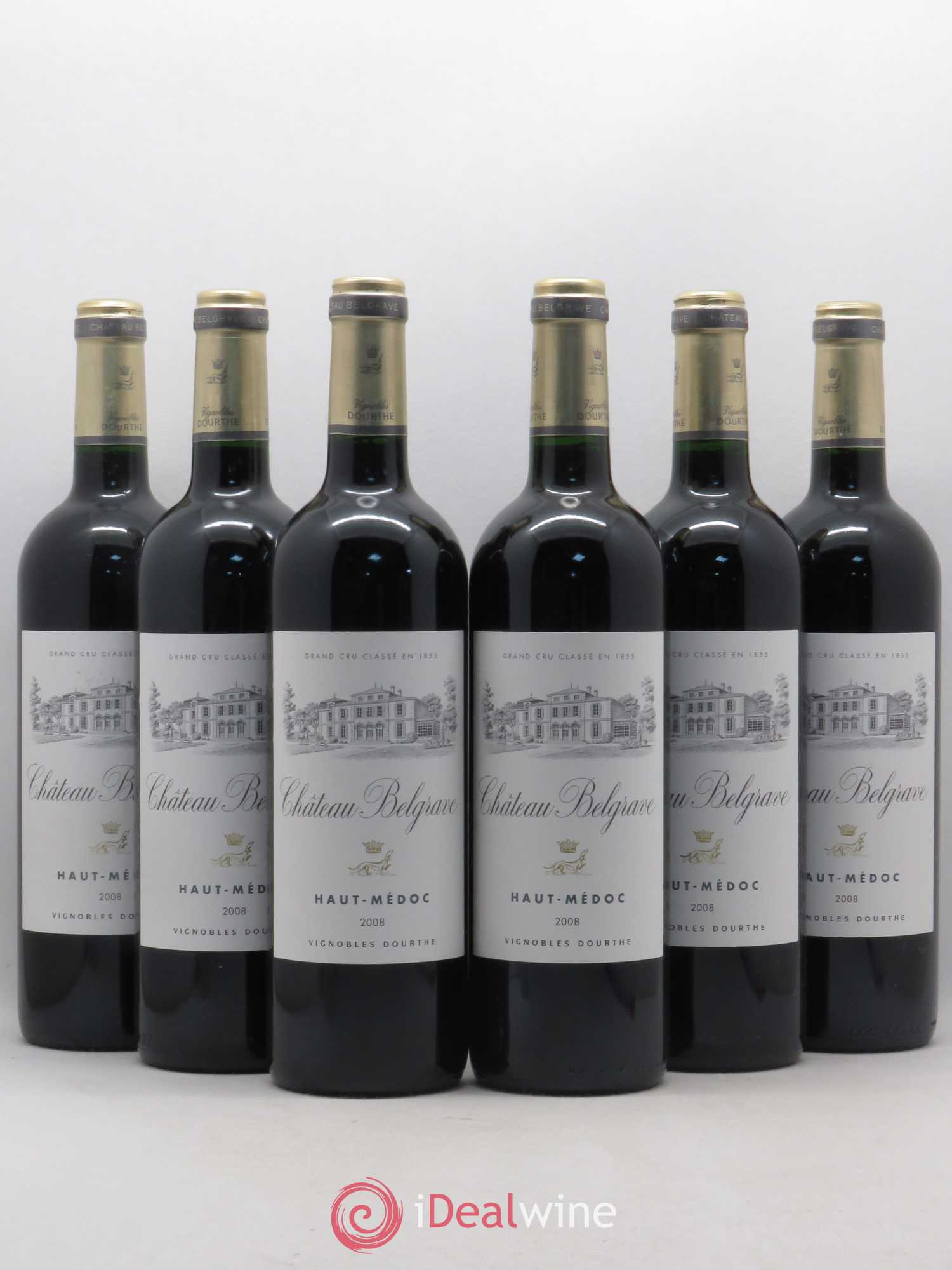 Château Belgrave 5ème Grand Cru Classé 2008 - Lot de 6 bouteilles - 0