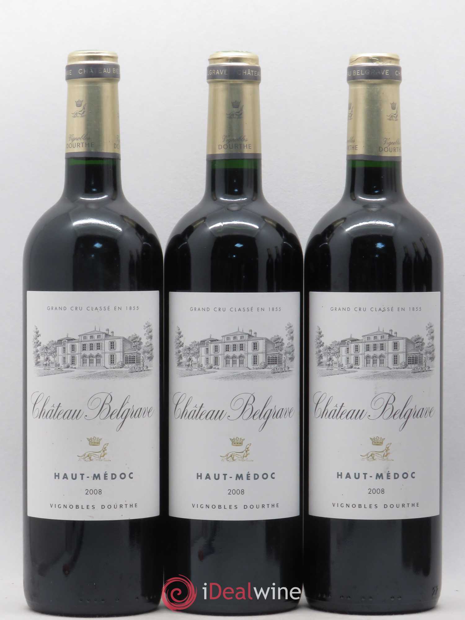 Château Belgrave 5ème Grand Cru Classé 2008 - Lot de 6 bouteilles - 1