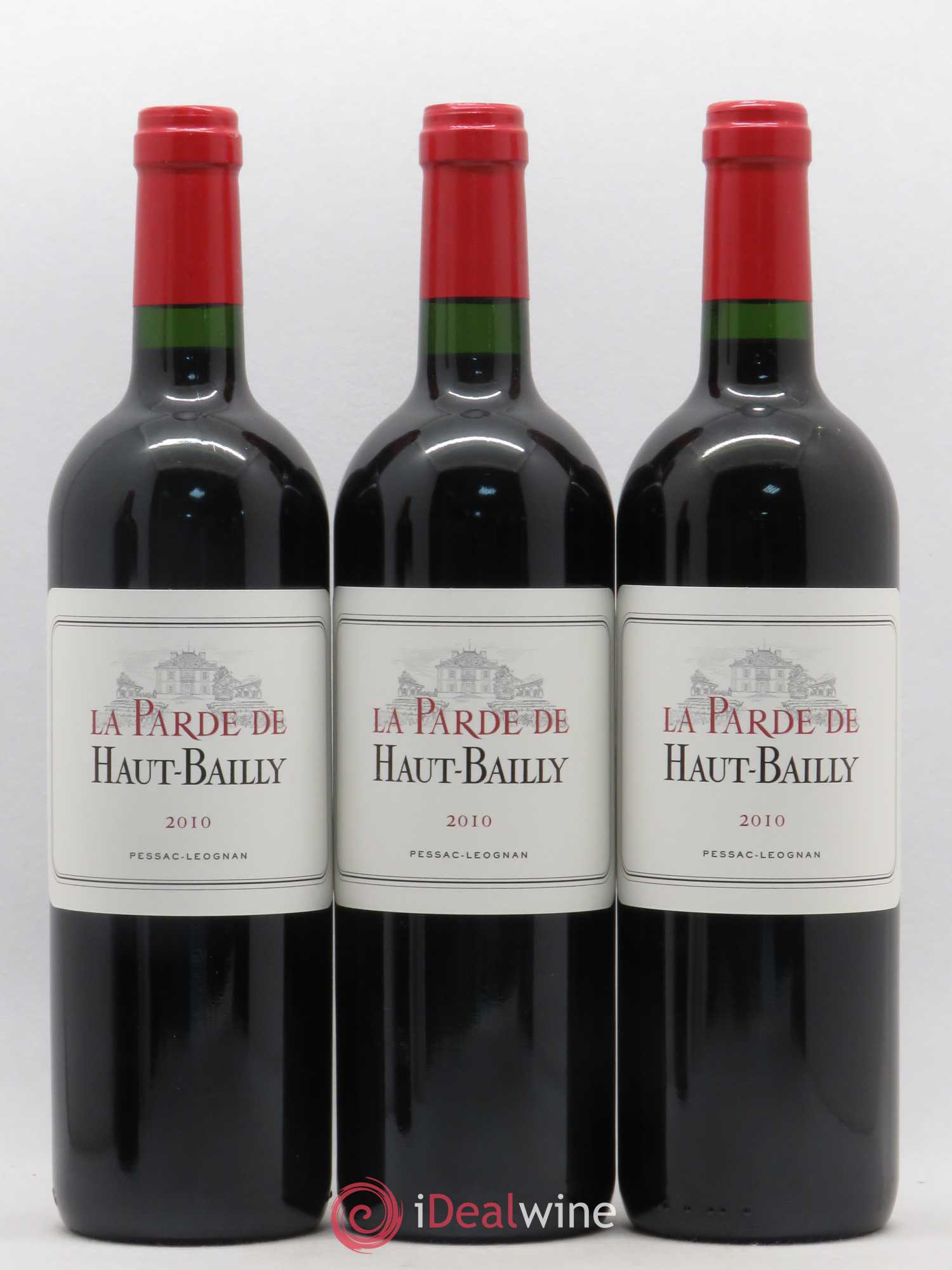 Pessac-Léognan Parde de Haut Bailly 2010 - Posten von 12 Flaschen - 2