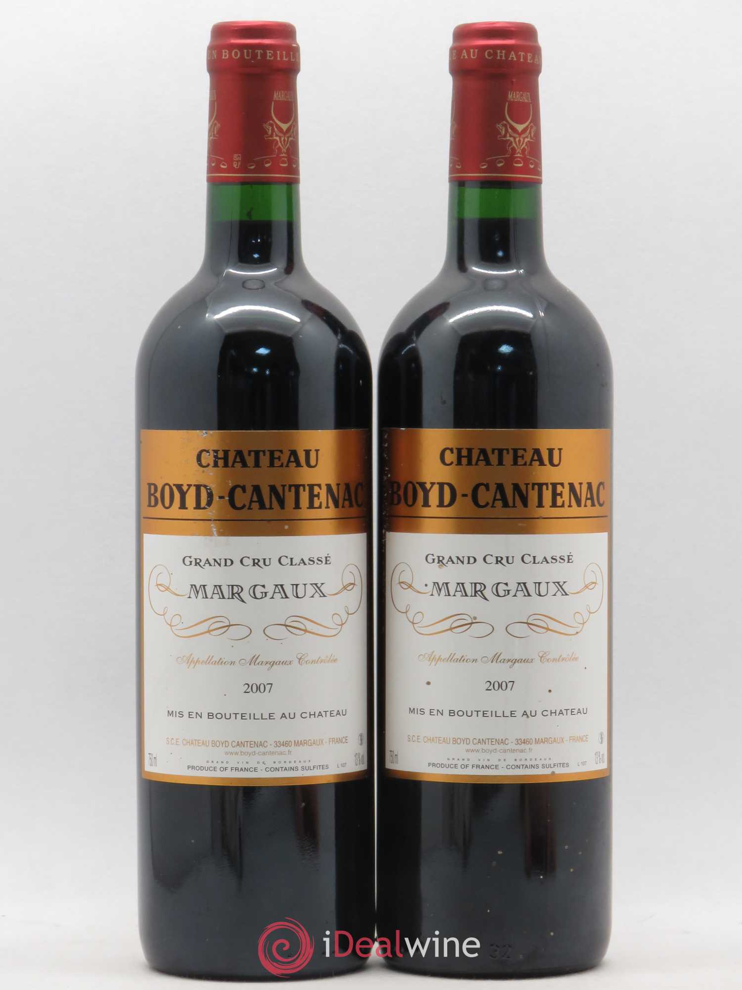 Château Boyd Cantenac 3ème Grand Cru Classé 2007 - Lot de 2 bouteilles - 0