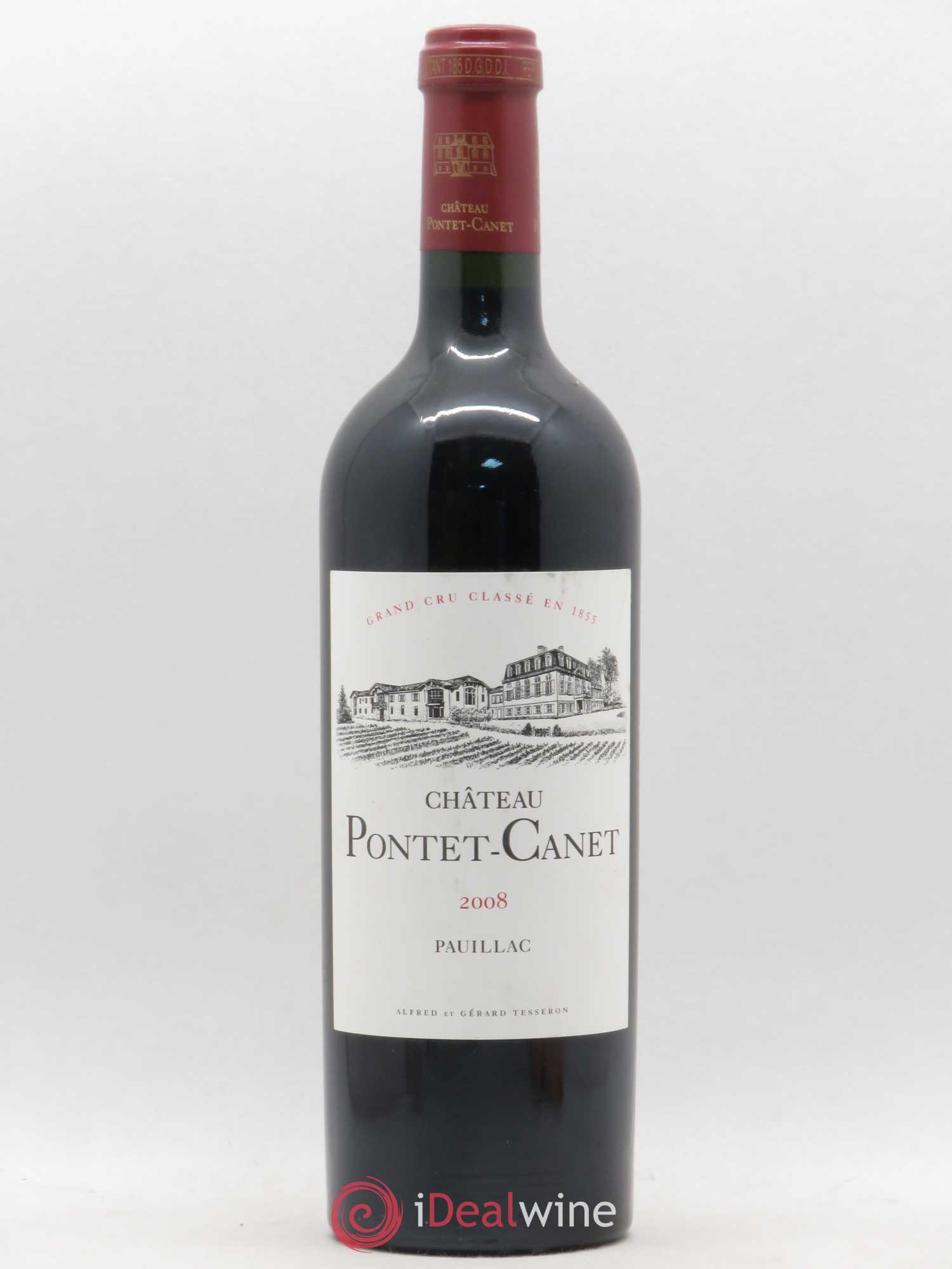 Château Pontet Canet 5ème Grand Cru Classé 2008 - Lot de 1 bouteille - 0