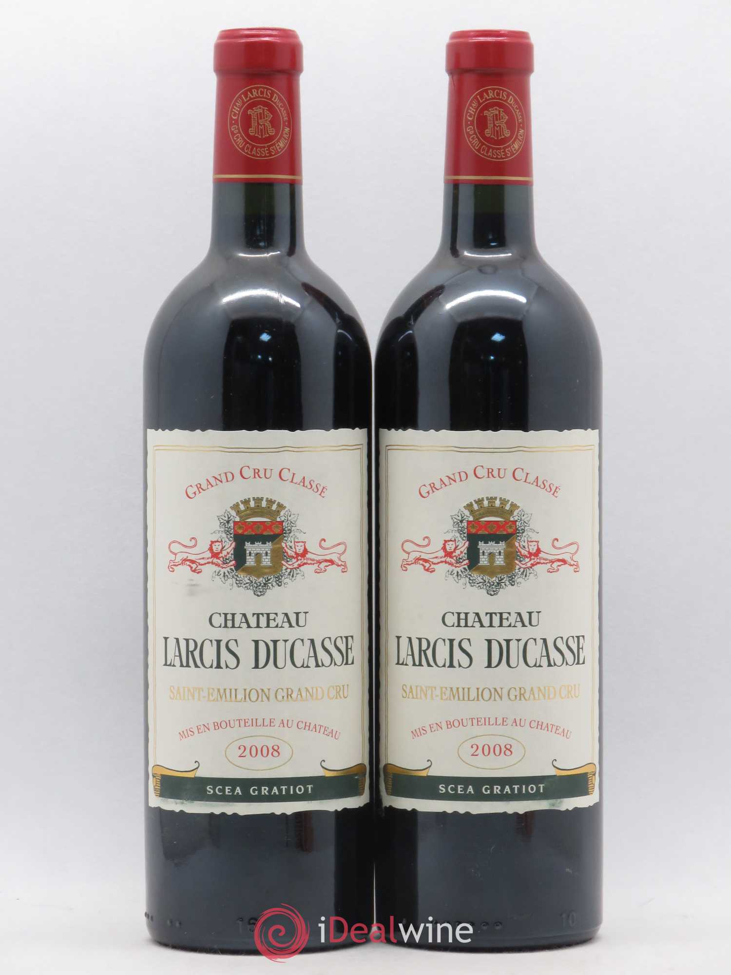 Château Larcis Ducasse 1er Grand Cru Classé B 2008 - Lot de 2 bouteilles - 0