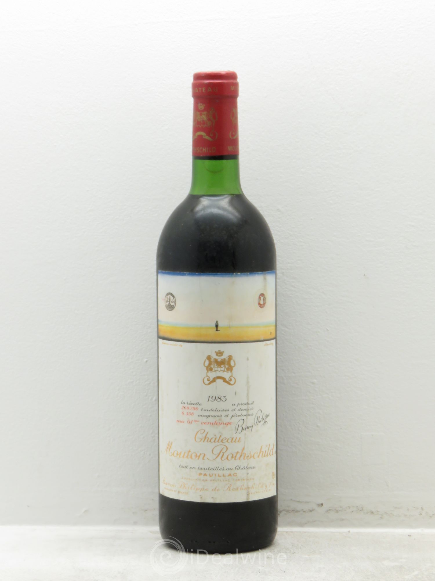 Château Mouton Rothschild 1er Grand Cru Classé 1983 - Lot de 1 bouteille - 0