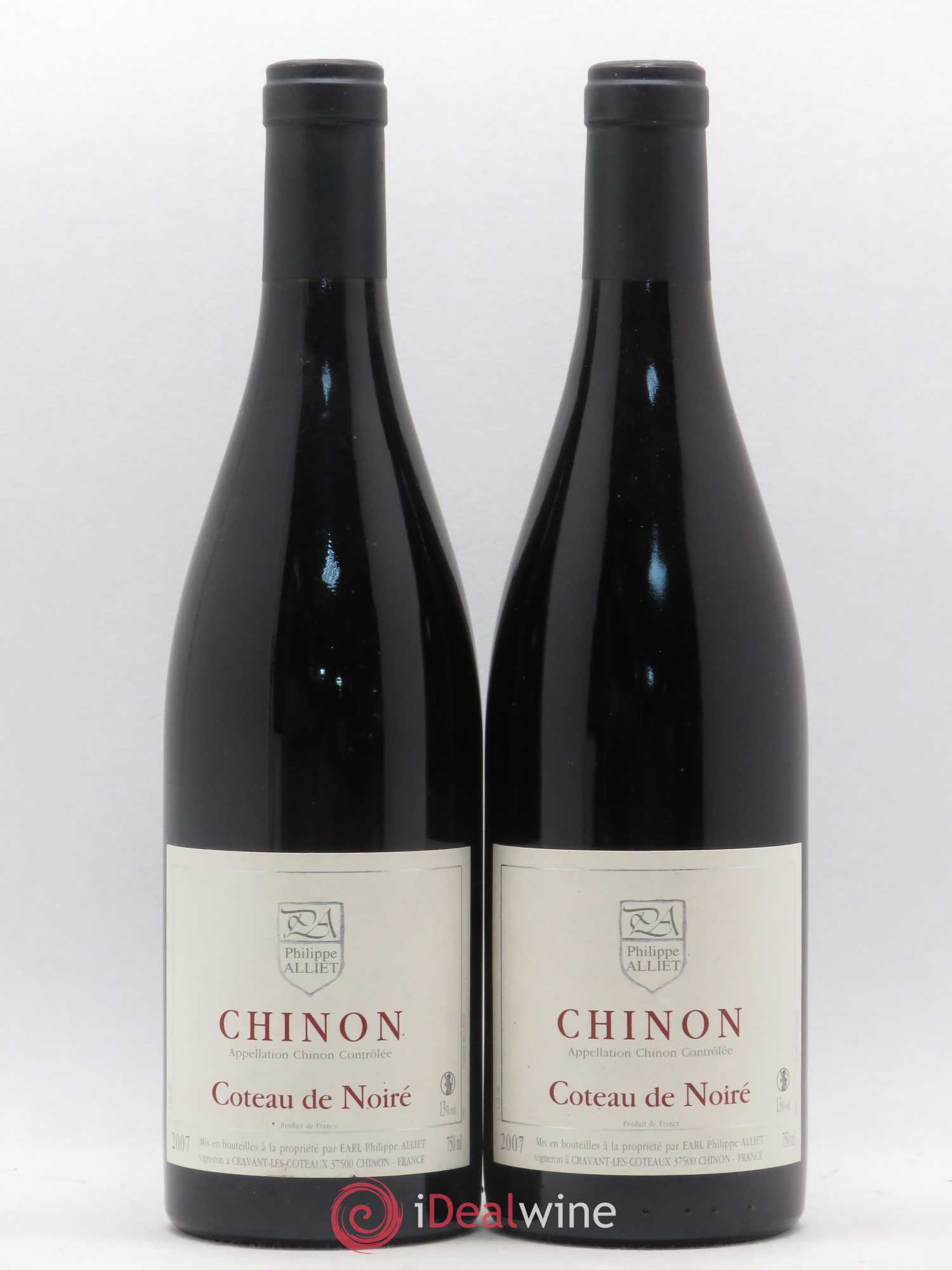 Chinon Coteau de Noiré Philippe Alliet 2007 - Lot de 2 bouteilles - 0