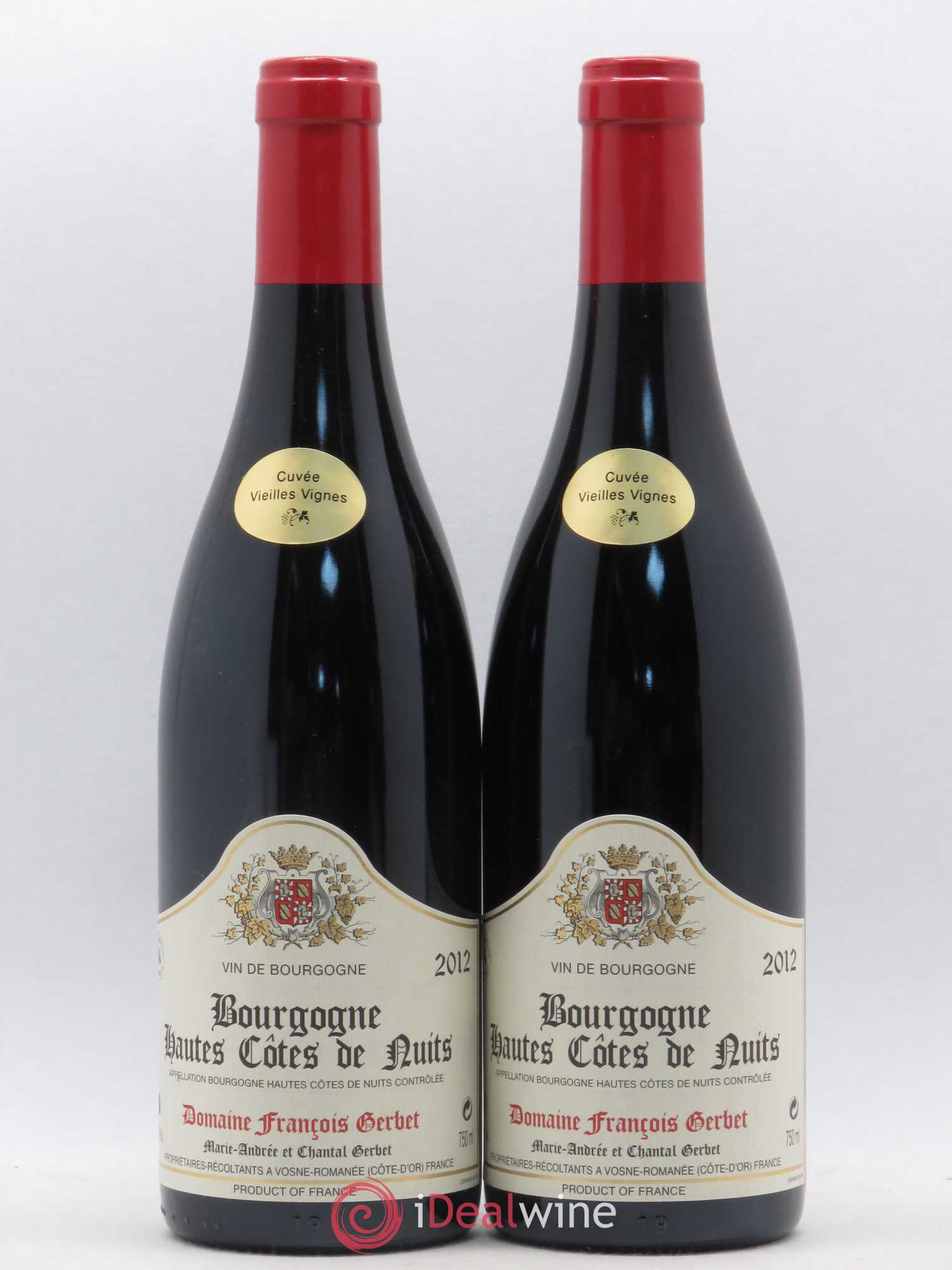 Hautes-Côtes de Nuits Cuvée Vieilles Vignes Gerbet 2012 - Lot de 2 bouteilles - 0