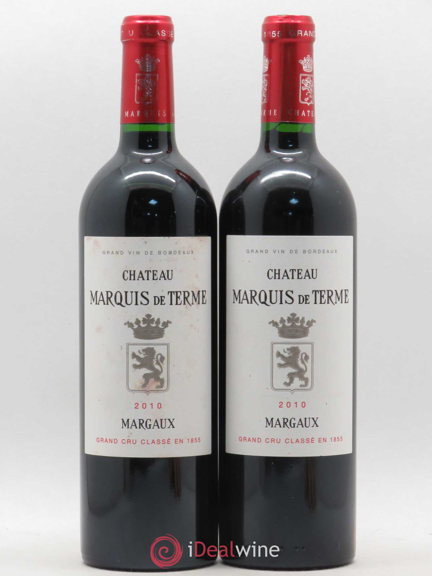 Château Marquis de Terme 4ème Grand Cru Classé 2010 - Lot de 2 bouteilles - 0