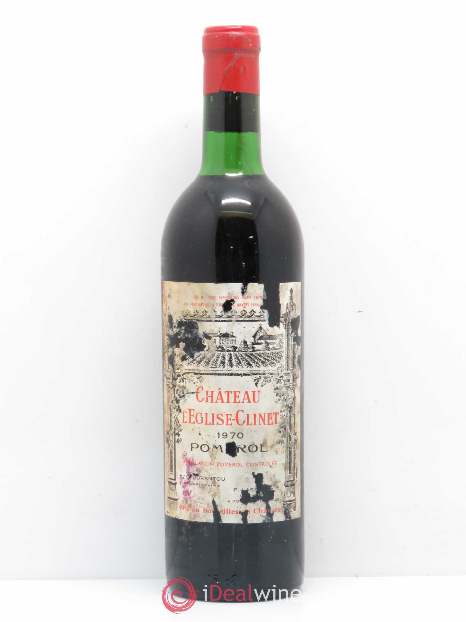 Château l' Église Clinet 1970 - Lot de 1 bouteille - 0