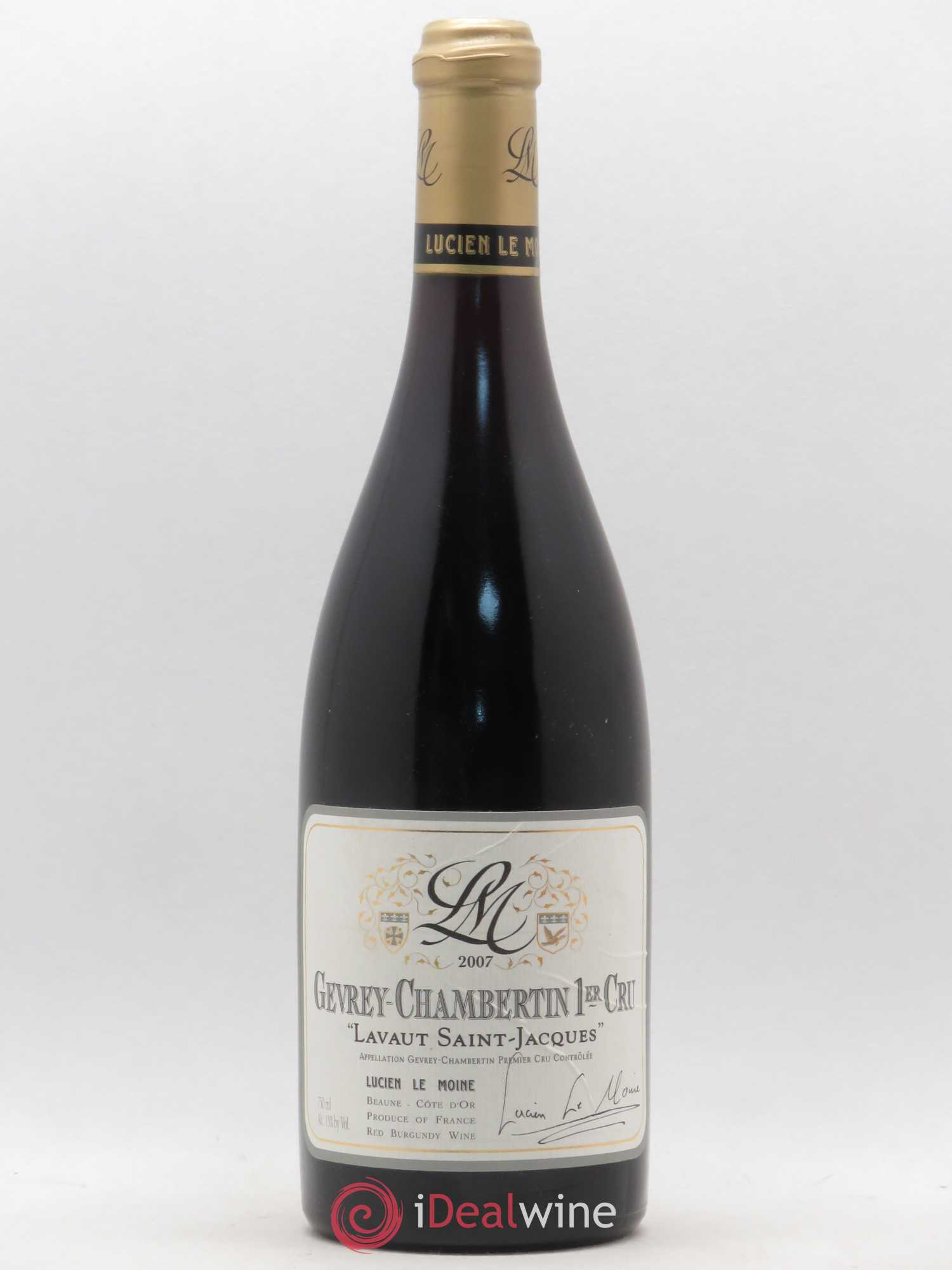 Gevrey-Chambertin 1er Cru Lavaux St Jacques Lucien Lemoine 2007 - Posten von 1 Flasche - 0