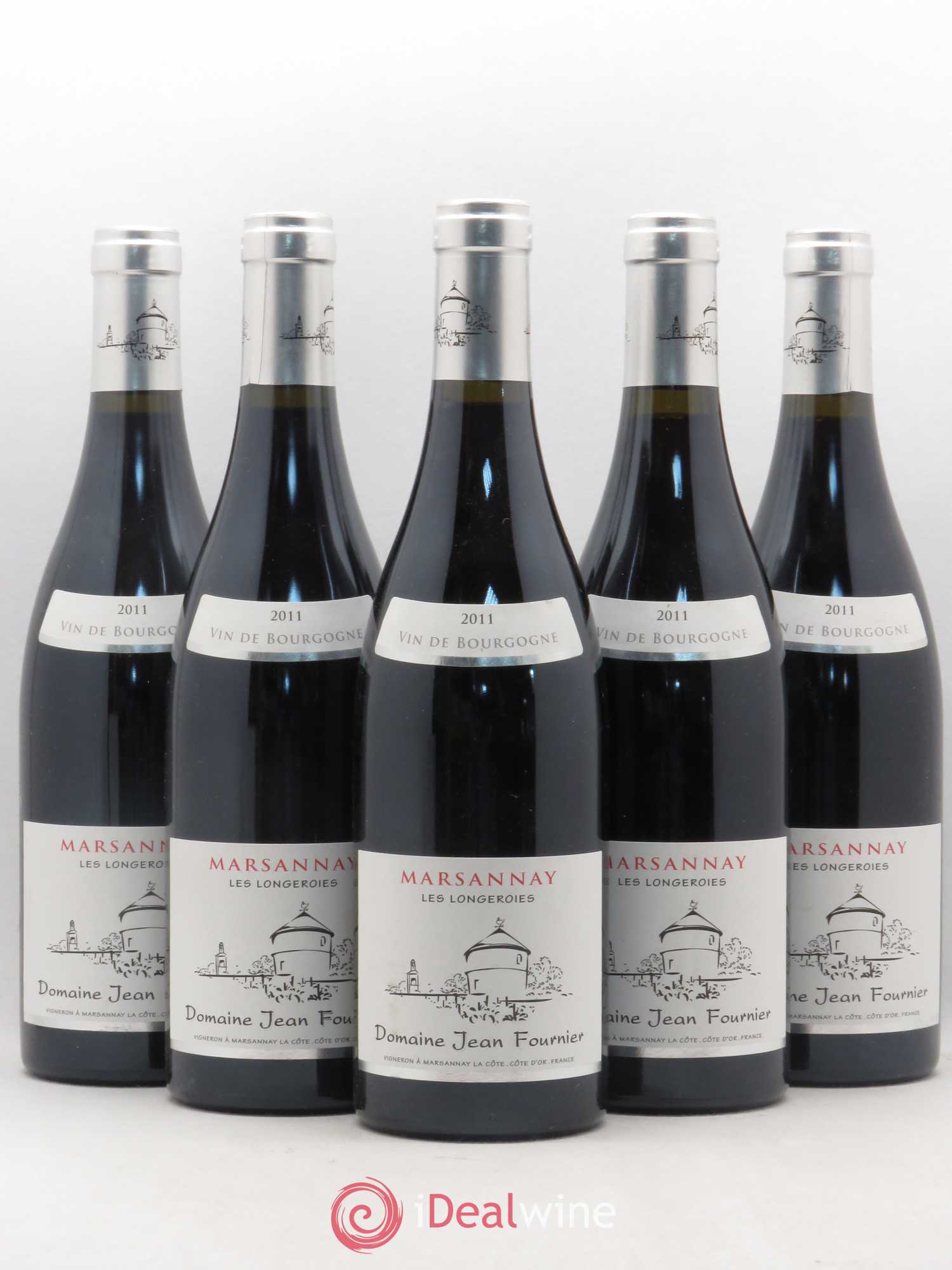 Marsannay Les Longeroies Jean Fournier (sans prix de réserve) 2011 - Posten von 5 Flaschen - 0