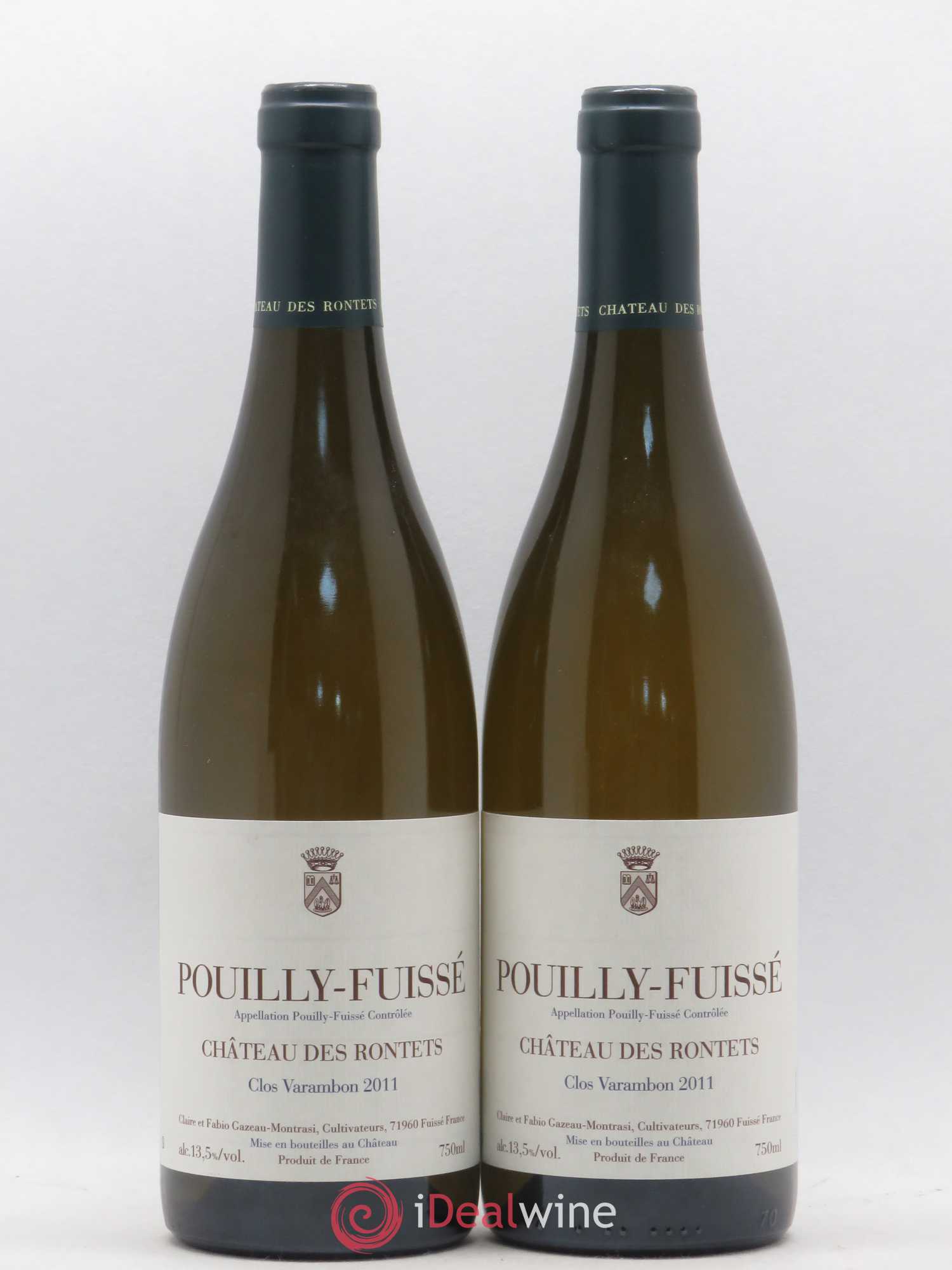 Pouilly-Fuissé Clos Varambon Château des Rontets 2011 - Posten von 2 Flaschen - 0