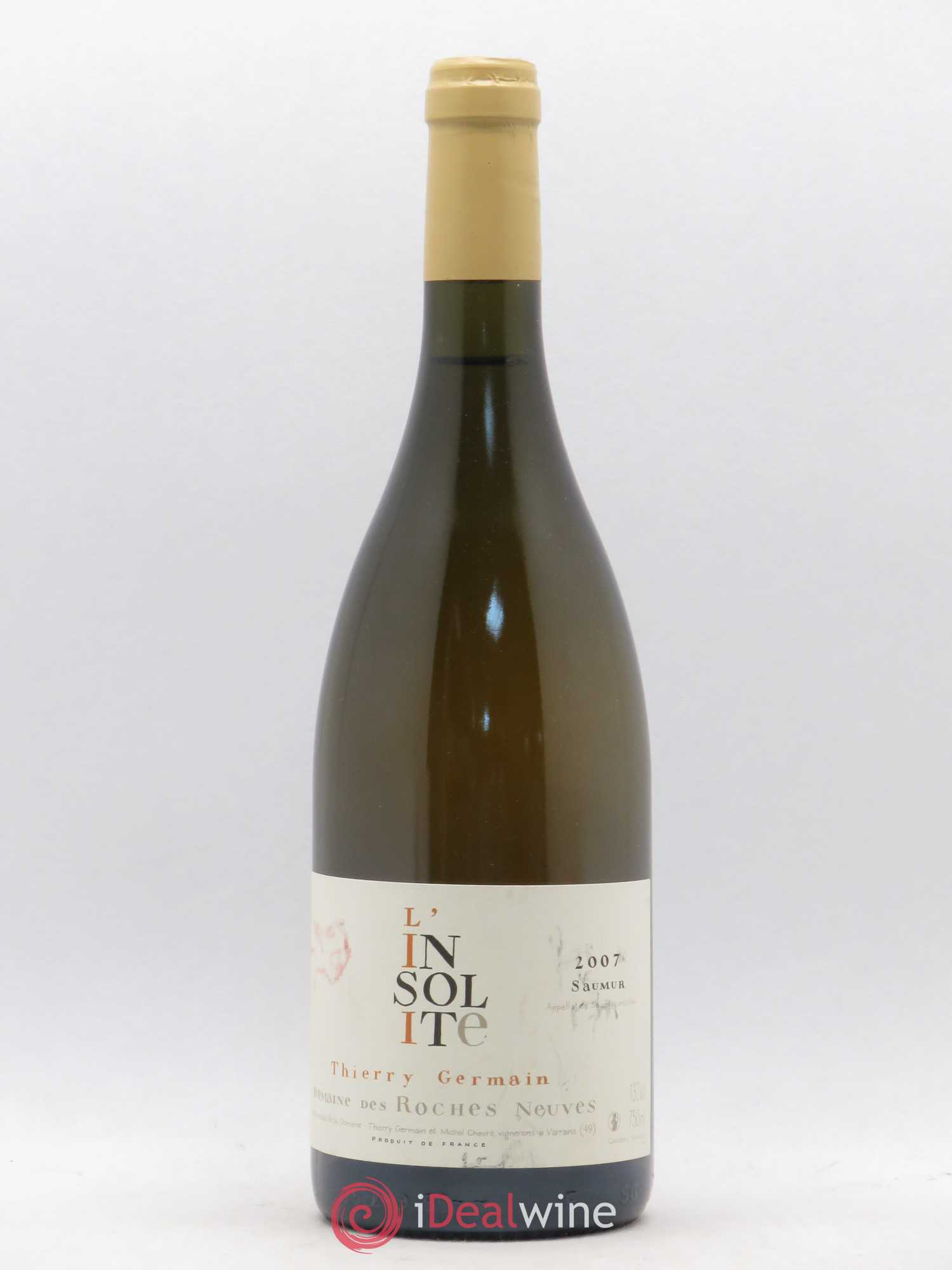 Saumur Insolite Domaine des Roches Neuves - Thierry Germain 2007 - Lot de 1 bouteille - 0