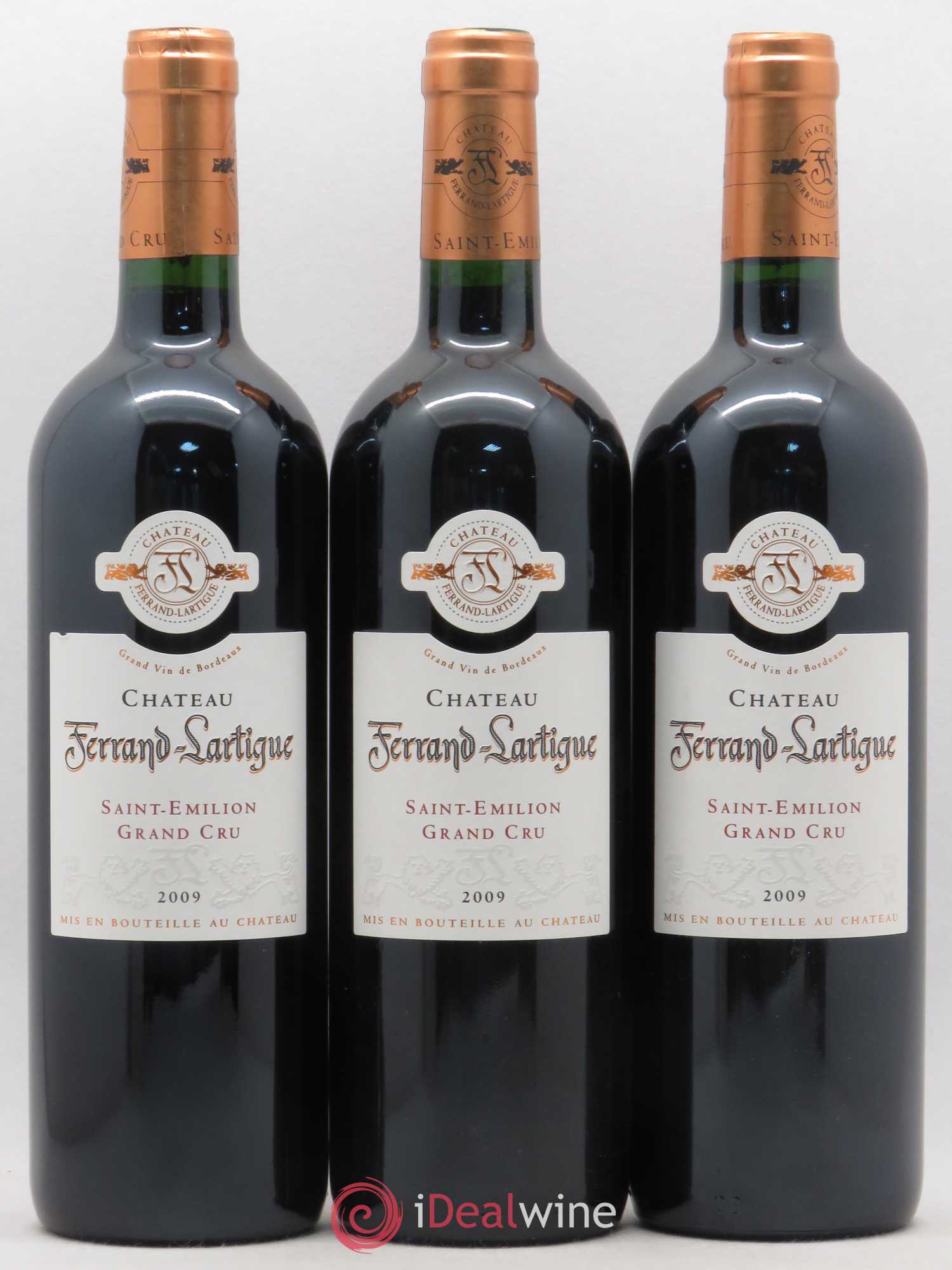 Château Ferrand Lartigue 2009 - Lot de 3 bouteilles - 0