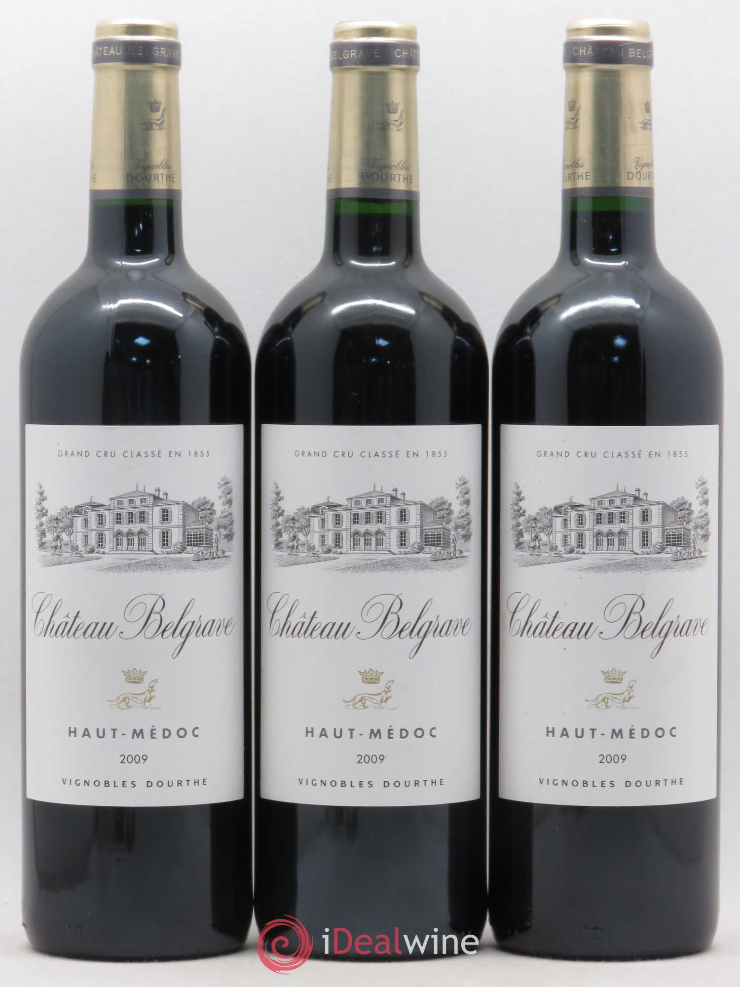 Château Belgrave 5ème Grand Cru Classé 2009 - Lot de 3 bouteilles - 0