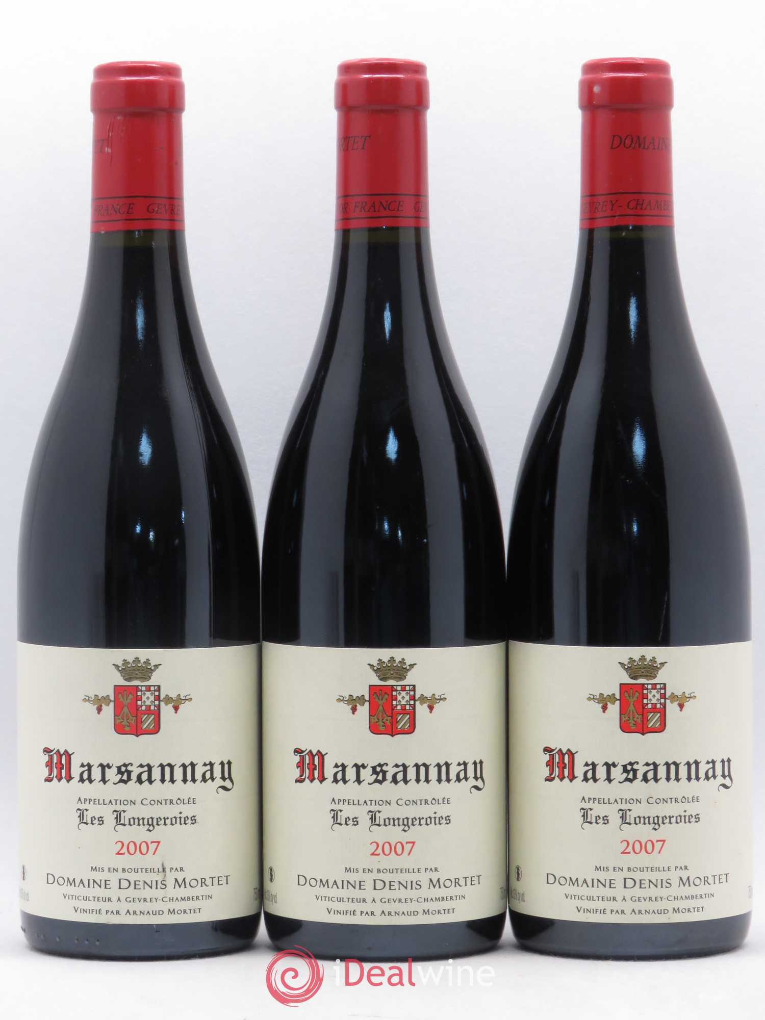 Marsannay Les Longeroies Denis Mortet (Domaine) 2007 - Lot de 3 bouteilles - 0