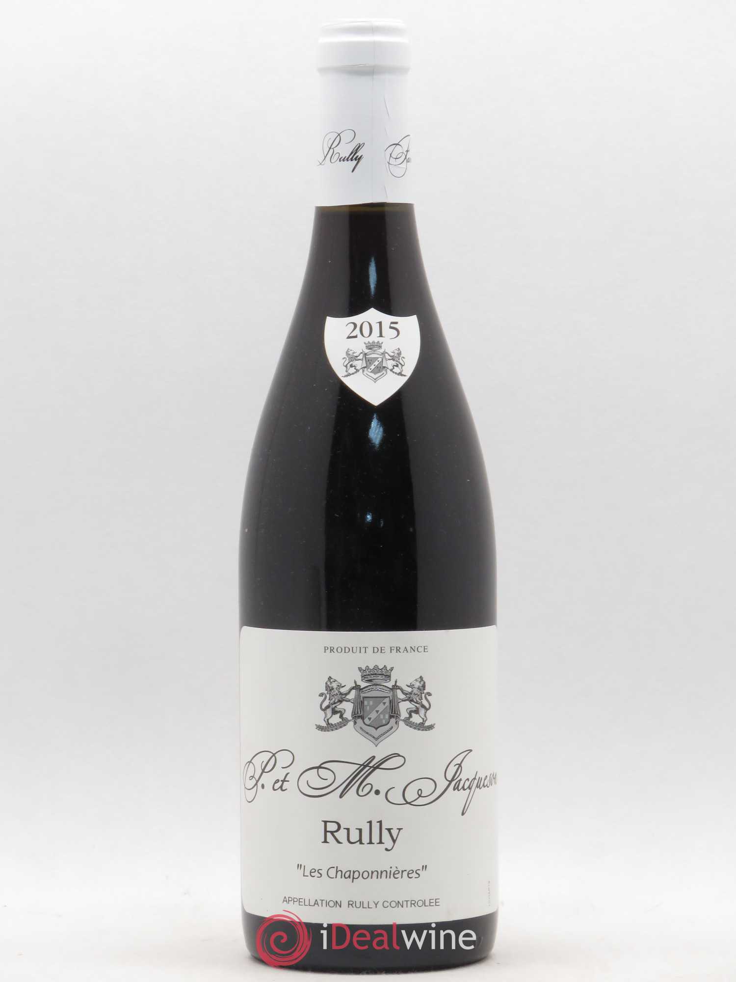 Rully Les Chaponnières Paul & Marie Jacqueson 2015 - Lot de 1 bouteille - 0